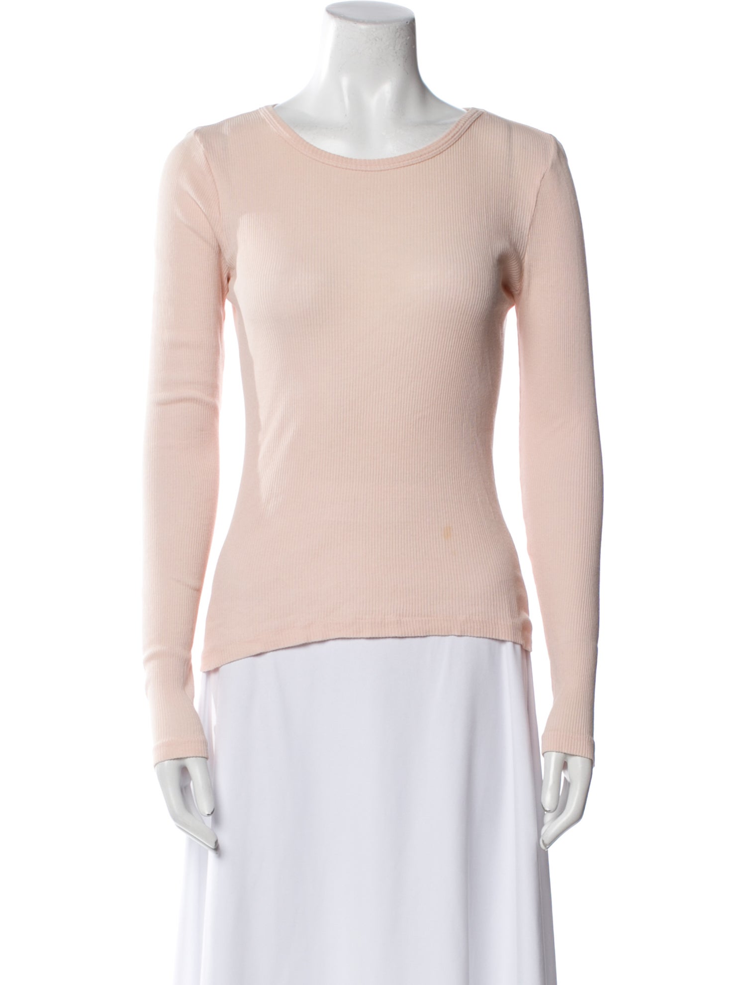 RE/DONE Scoop Neck Long Sleeve Top