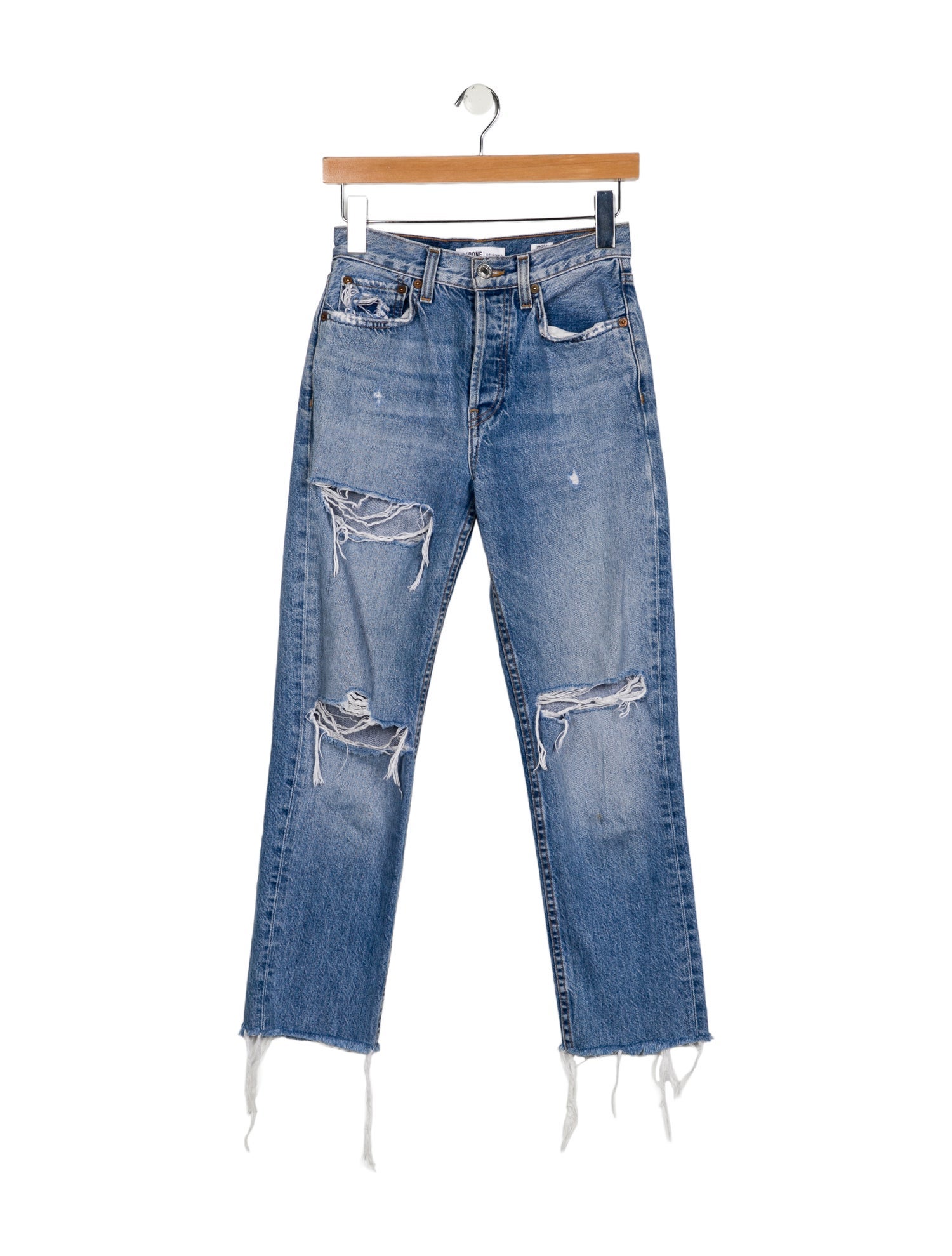 RE/DONE Mid-Rise Straight Leg Jeans