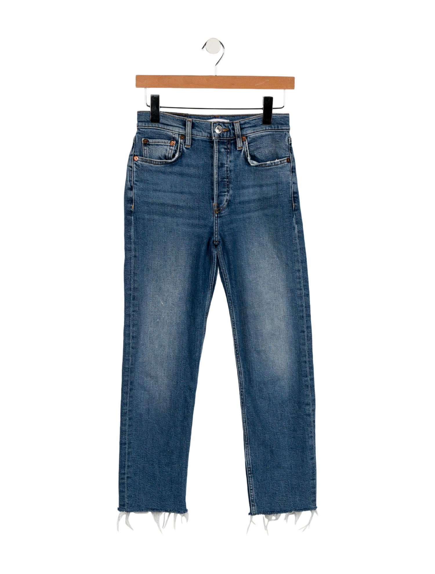 RE/DONE Mid-Rise Straight Leg Jeans