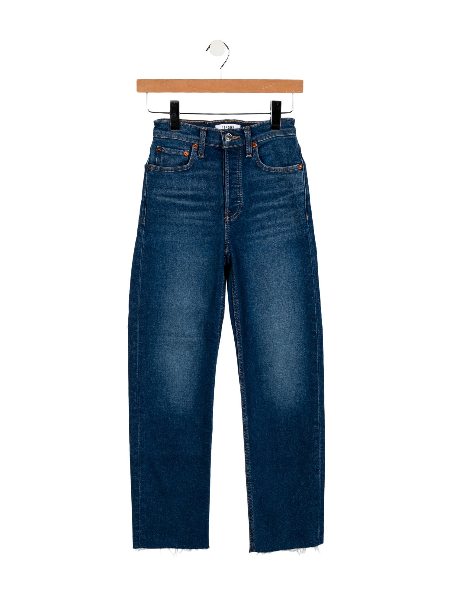 RE/DONE Mid-Rise Straight Leg Jeans
