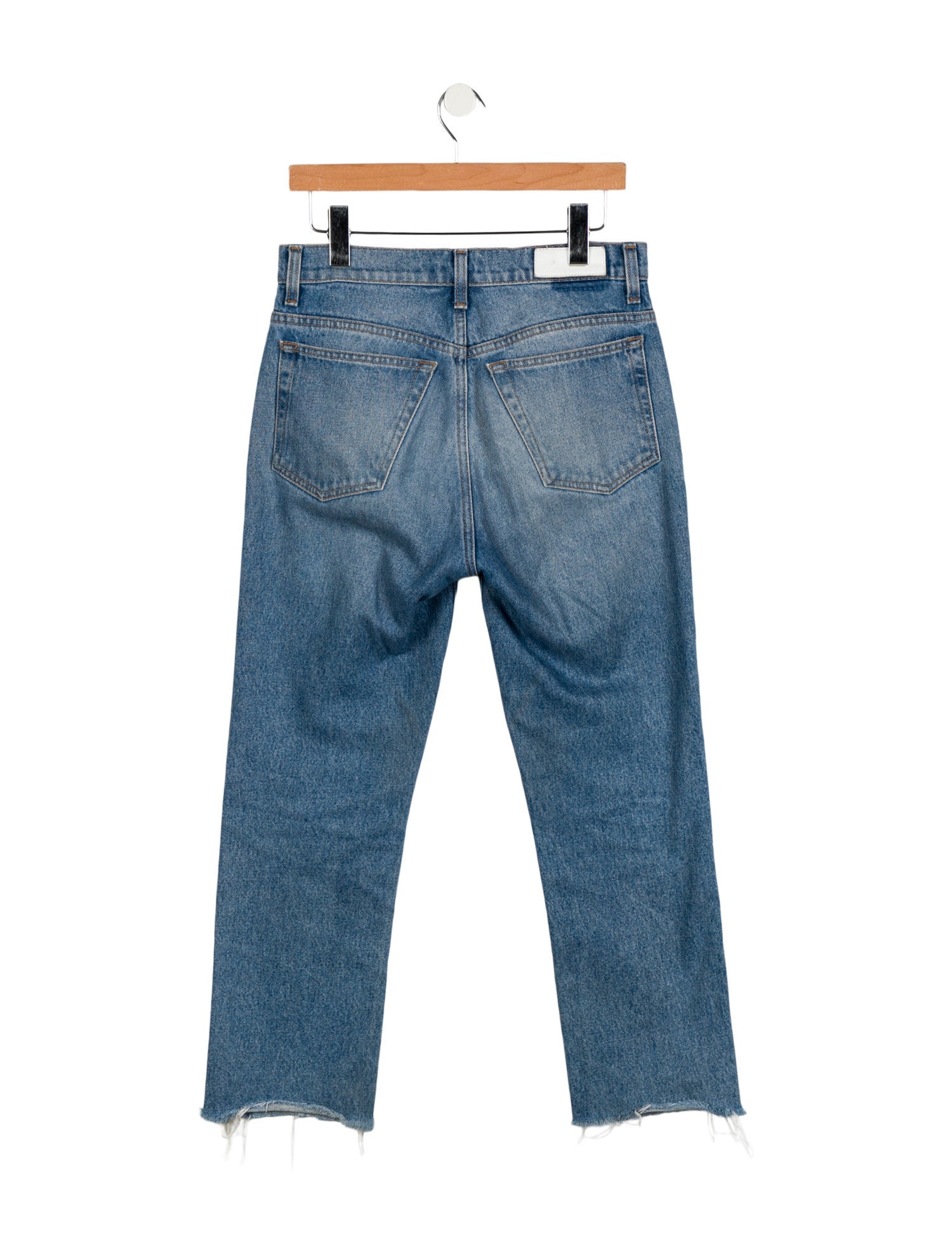 RE/DONE High-Rise Straight Leg Jeans
