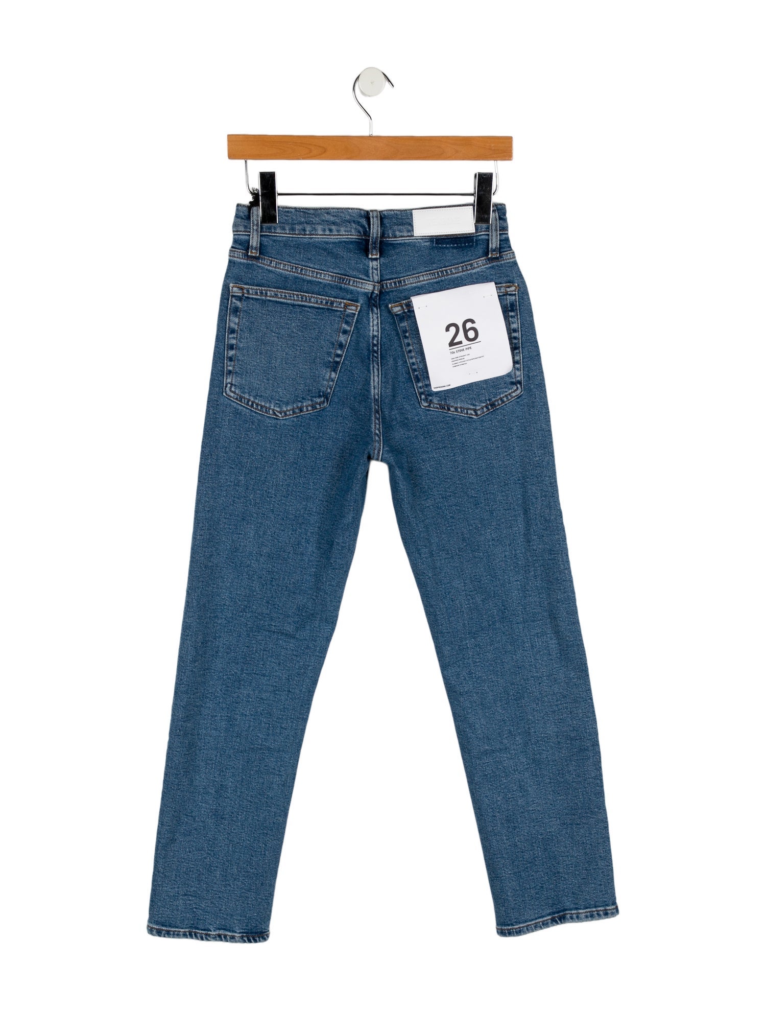 RE/DONE Mid-Rise Straight Leg Jeans w/ Tags