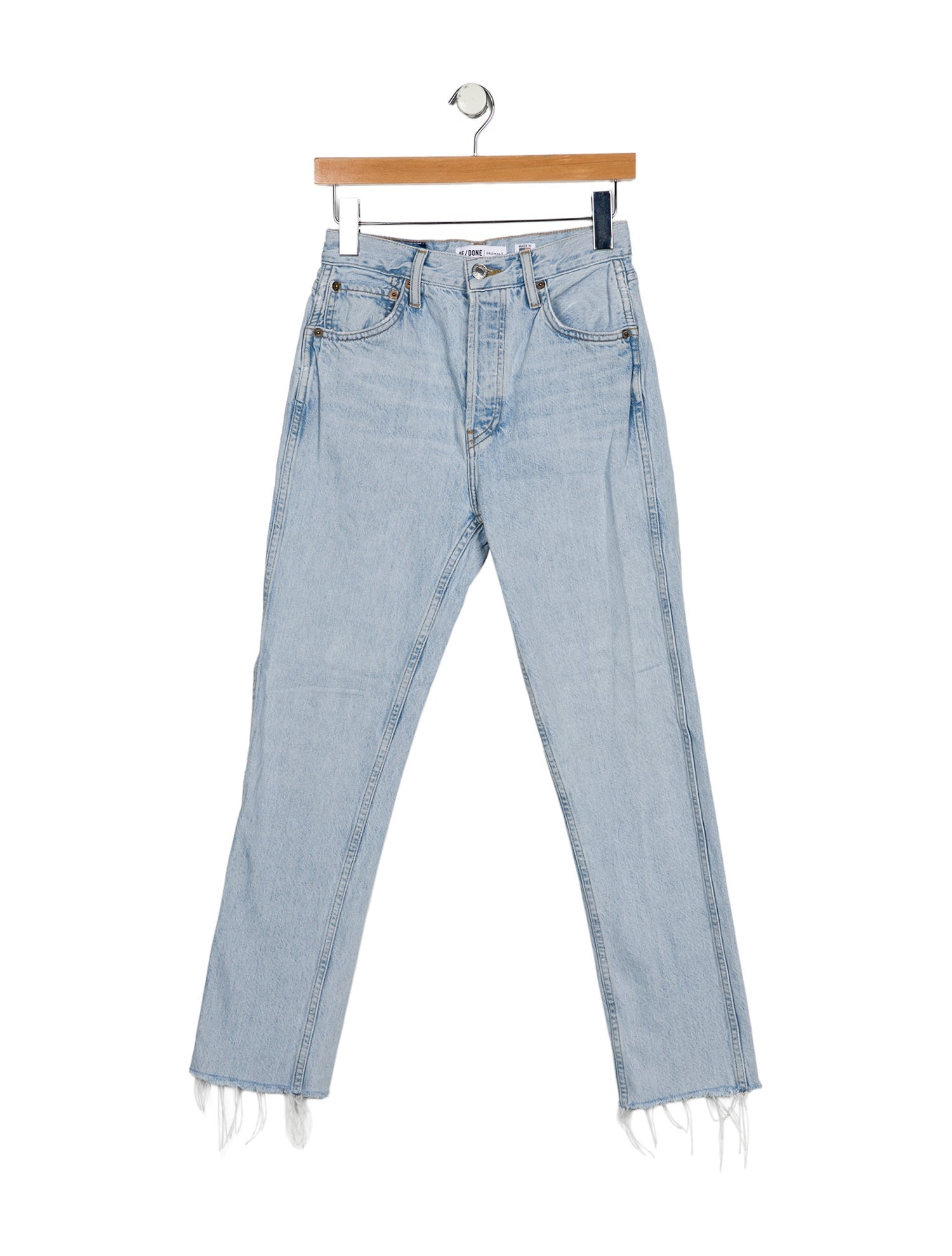 RE/DONE Mid-Rise Straight Leg Jeans