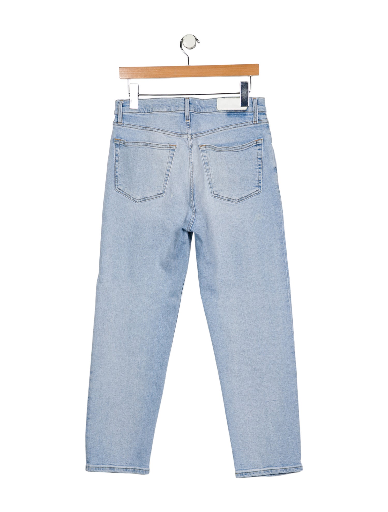 RE/DONE High-Rise Straight Leg Jeans
