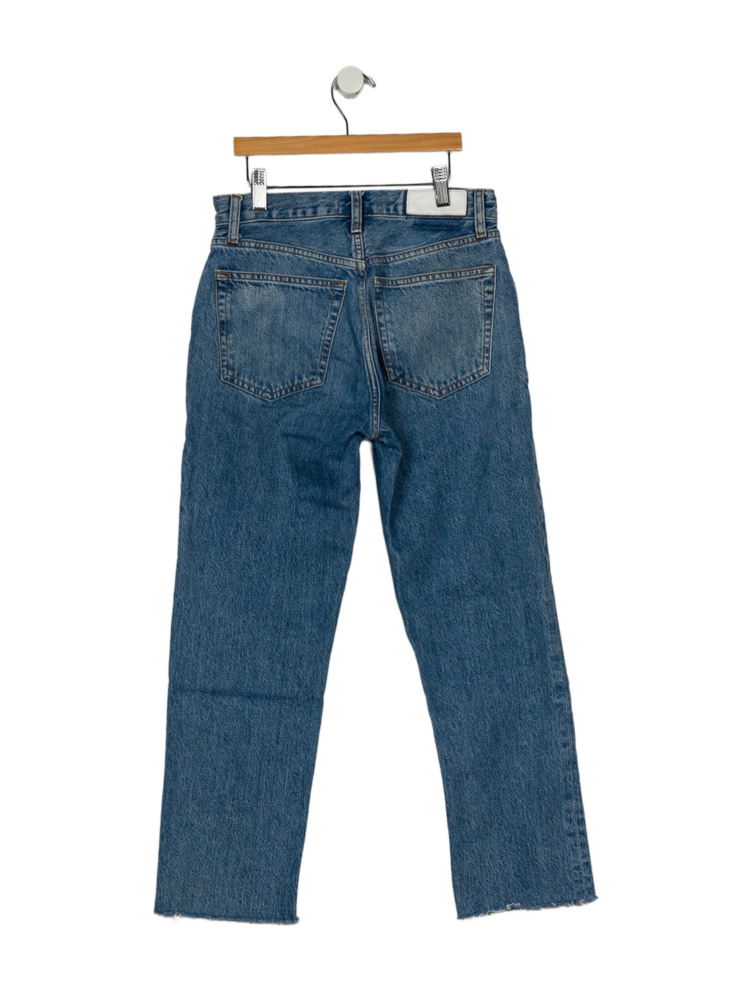 RE/DONE Mid-Rise Straight Leg Jeans