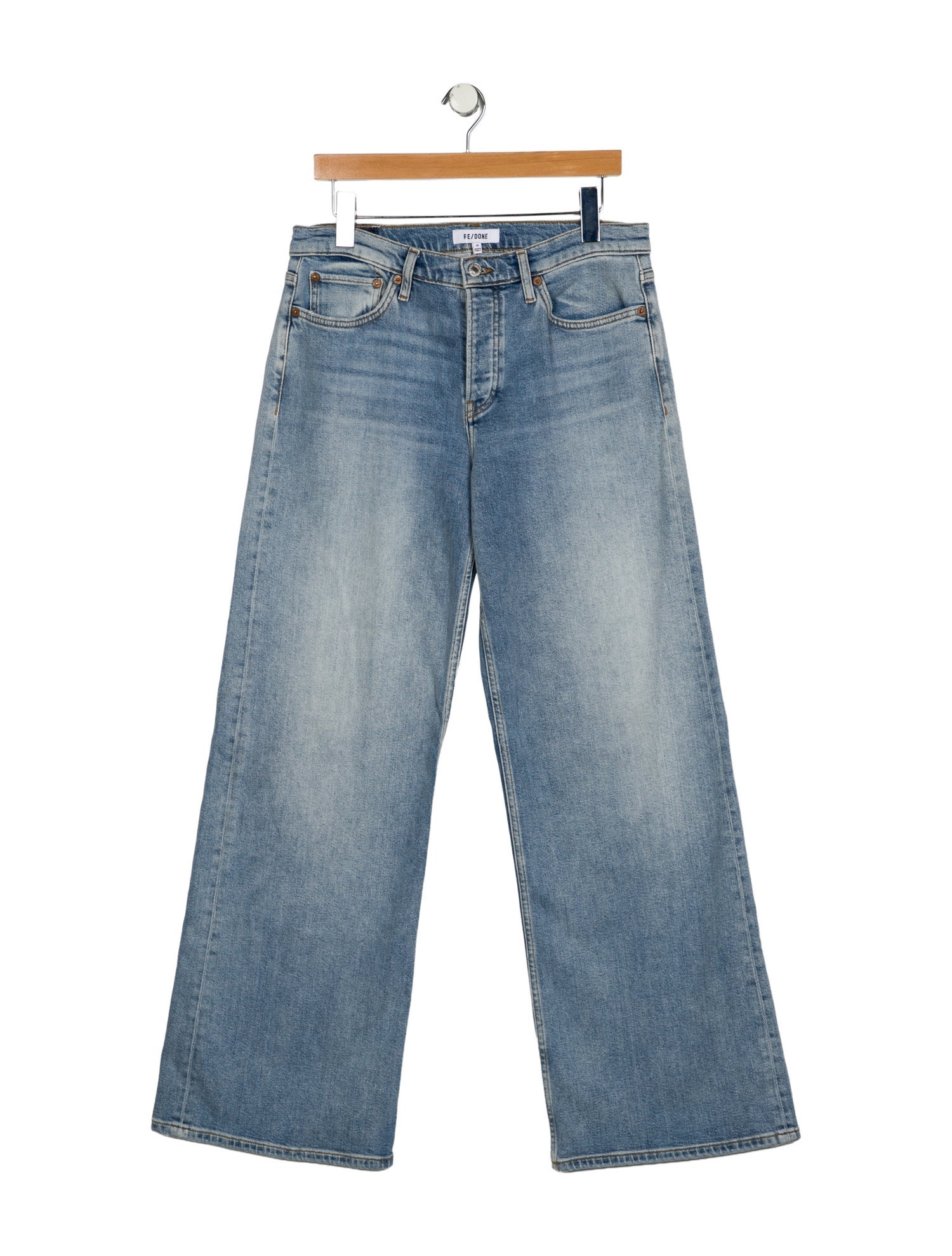 RE/DONE Mid-Rise Wide Leg Jeans