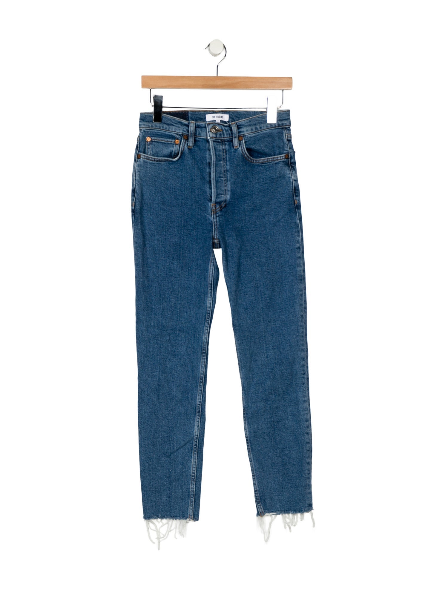 RE/DONE High-Rise Straight Leg Jeans