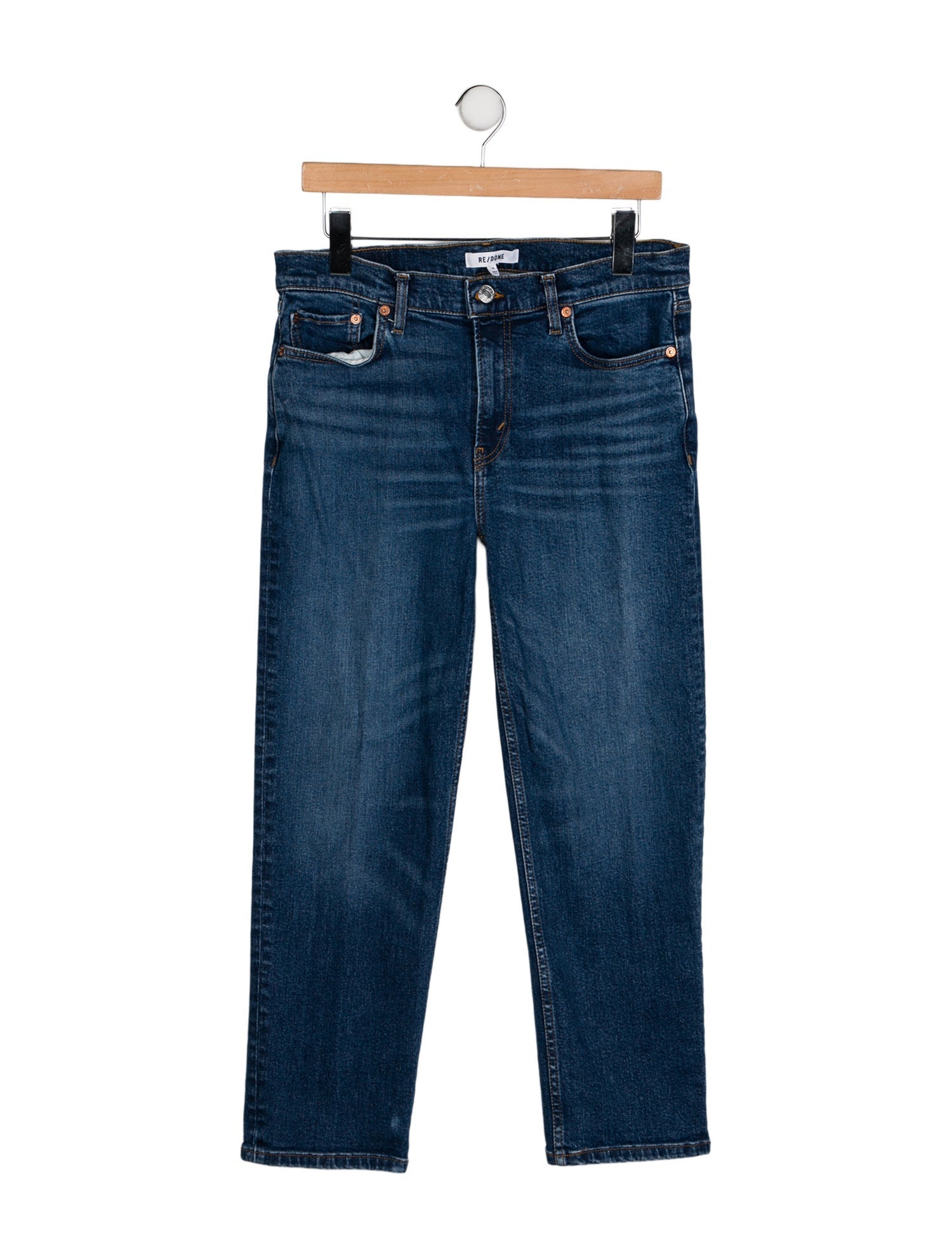 RE/DONE Mid-Rise Straight Leg Jeans