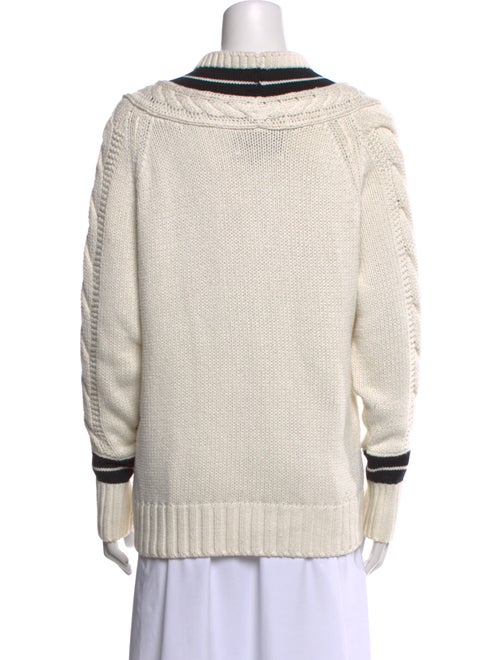 RE/DONE Colorblock Pattern V-Neck Sweater