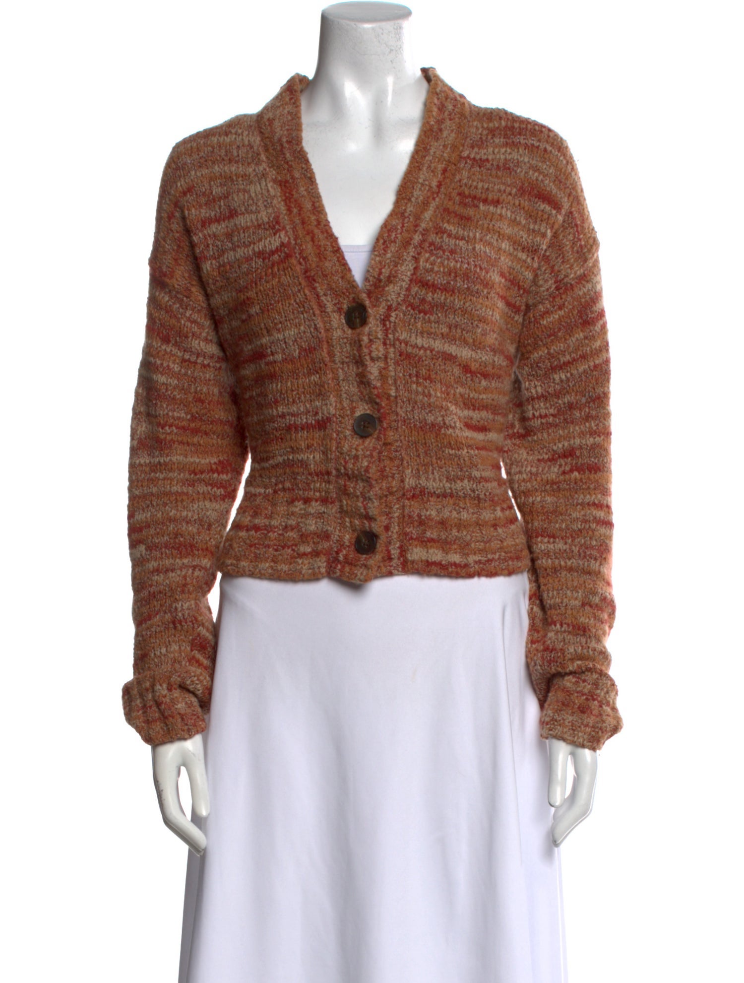 RE/DONE Printed V-Neck Sweater