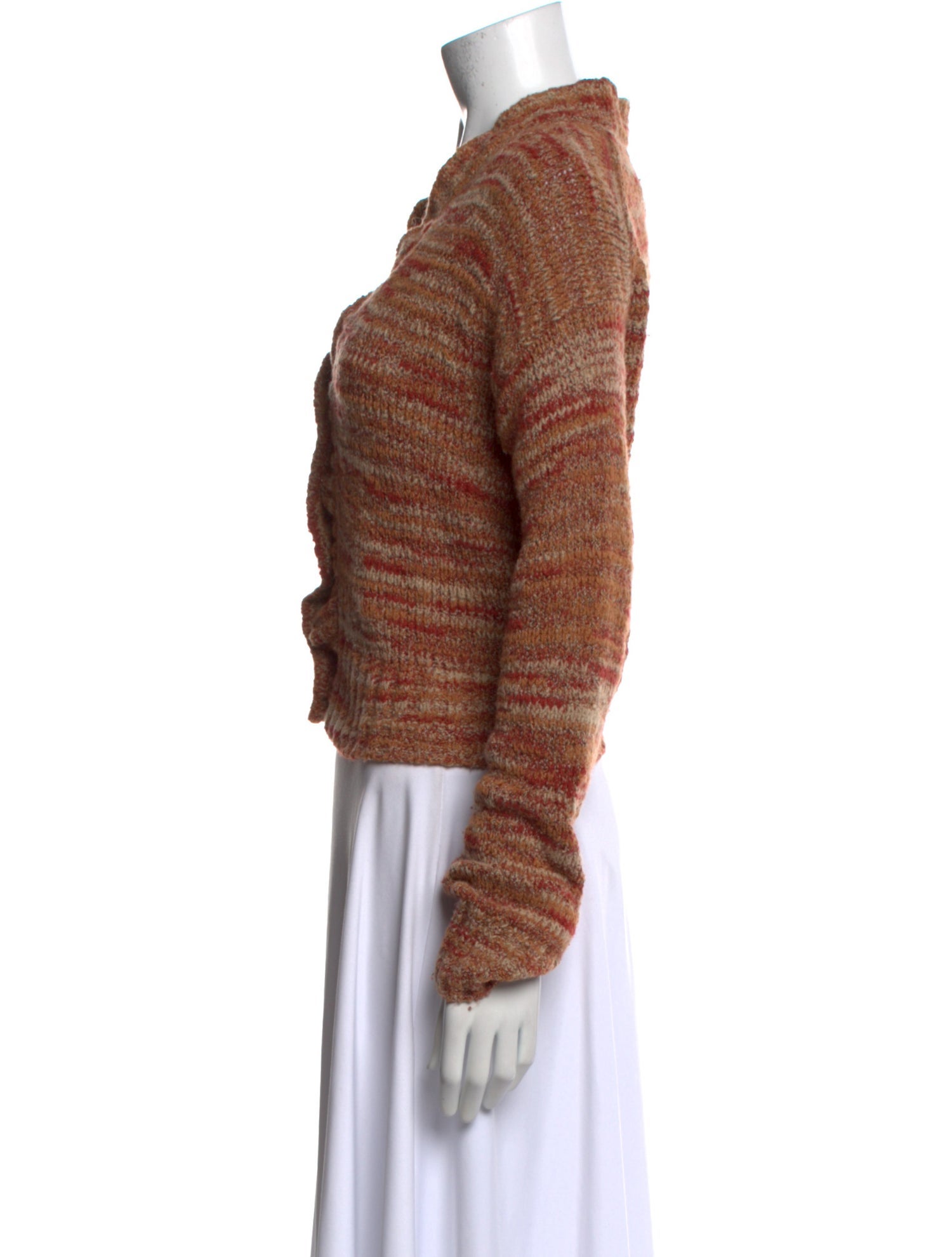 RE/DONE Printed V-Neck Sweater