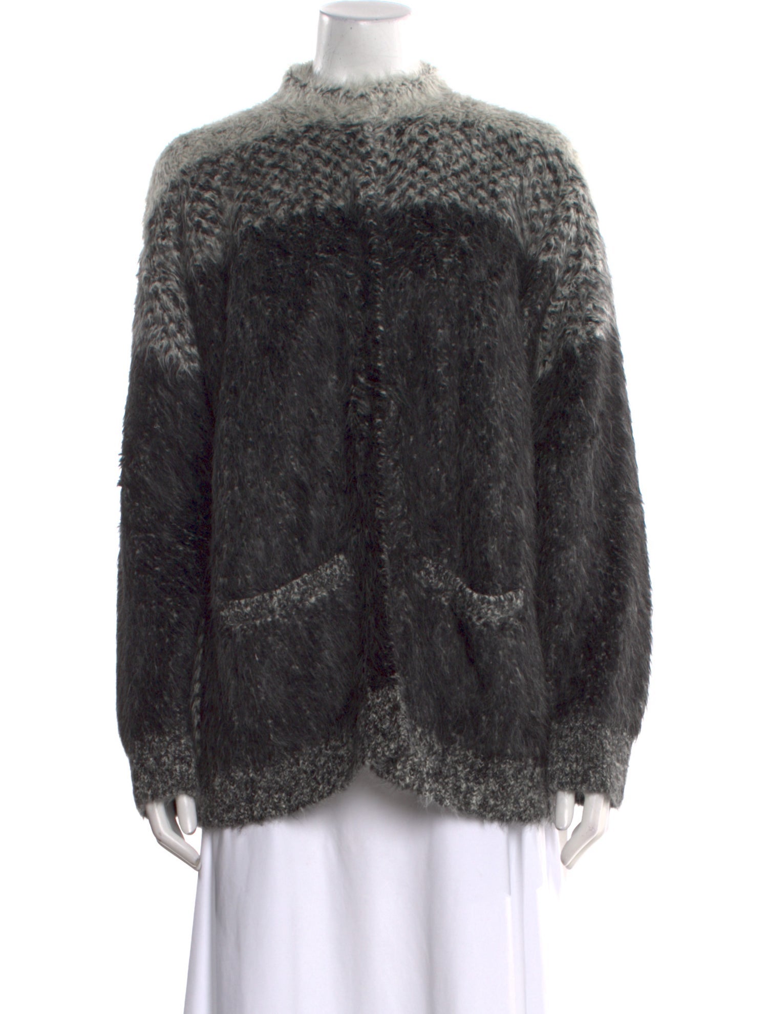 RE/DONE Printed Mock Neck Sweater