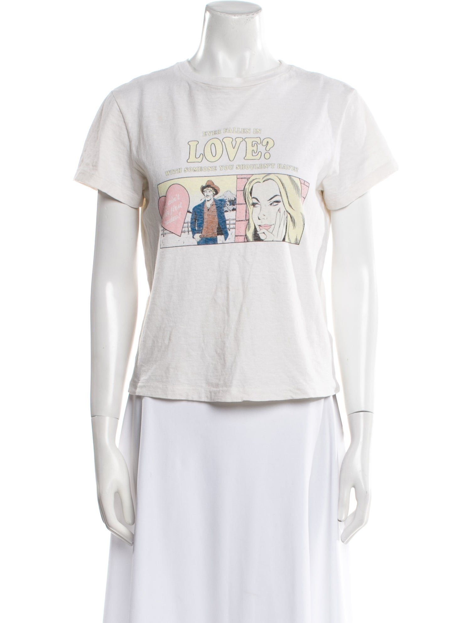 RE/DONE Graphic Print Crew Neck T-Shirt