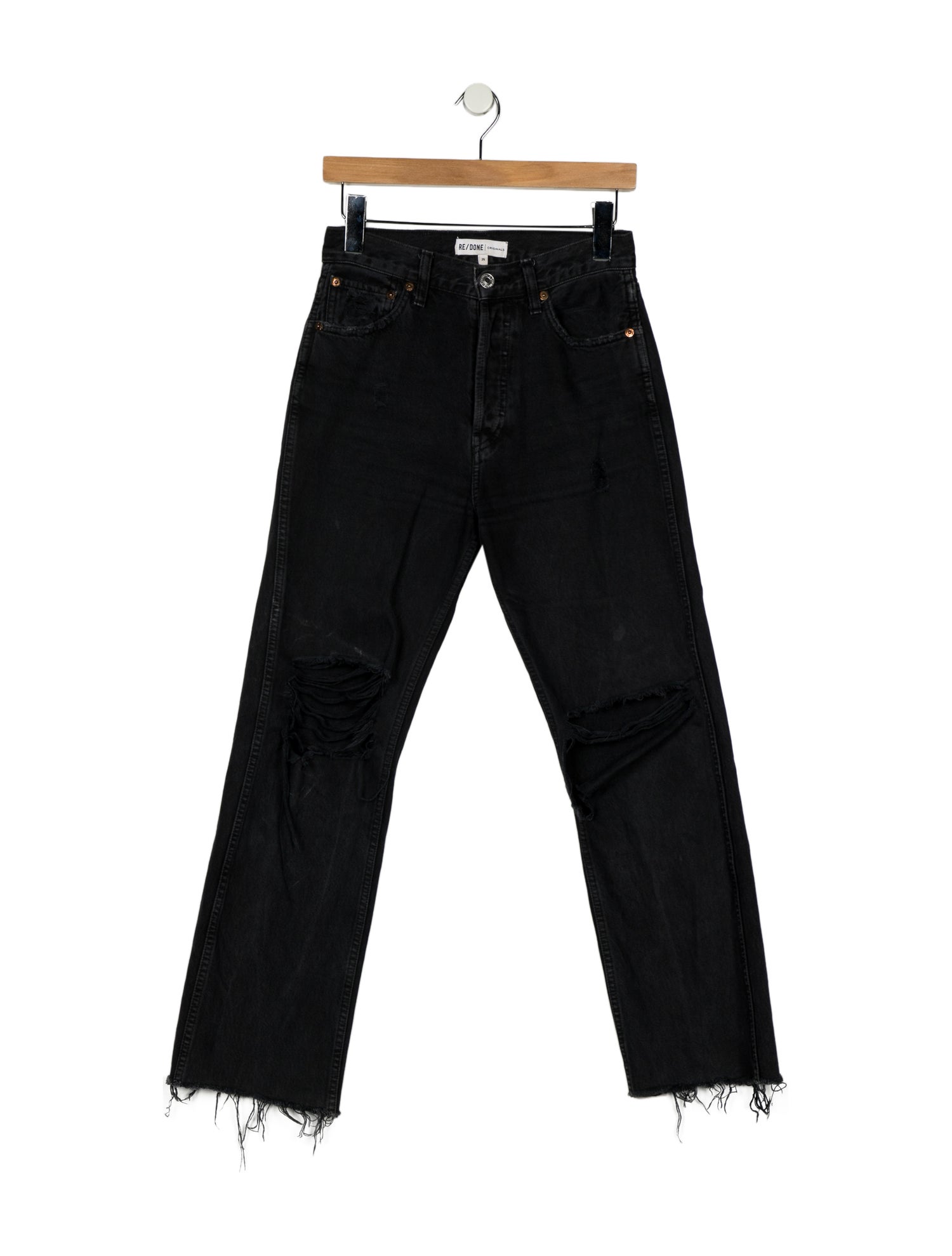 RE/DONE High-Rise Straight Leg Jeans