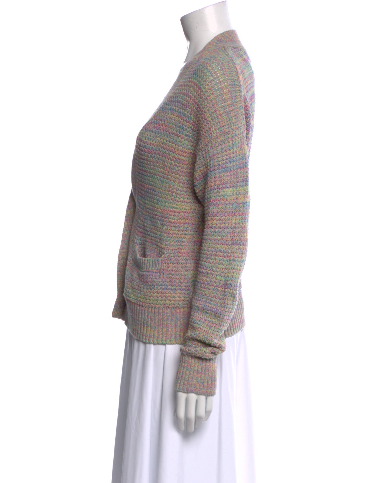 RE/DONE Printed V-Neck Sweater