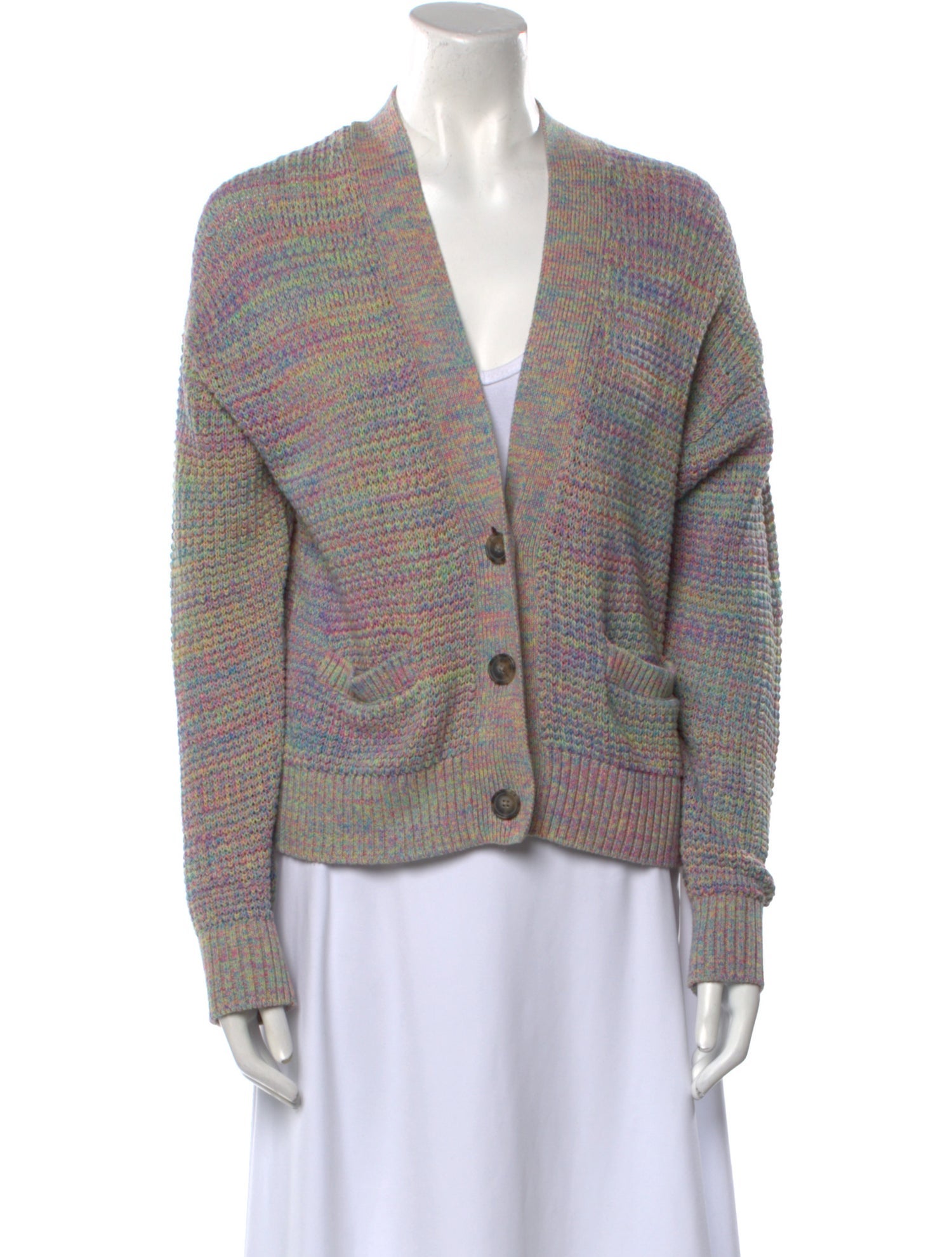 RE/DONE Printed V-Neck Sweater