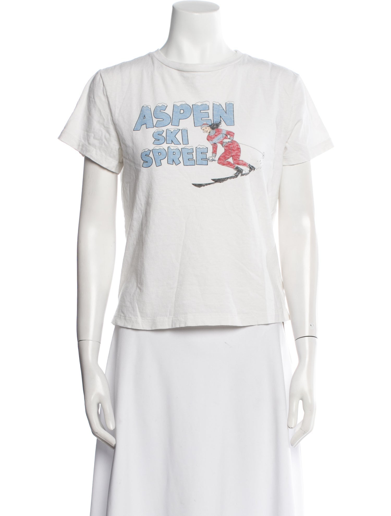 RE/DONE Graphic Print Crew Neck T-Shirt