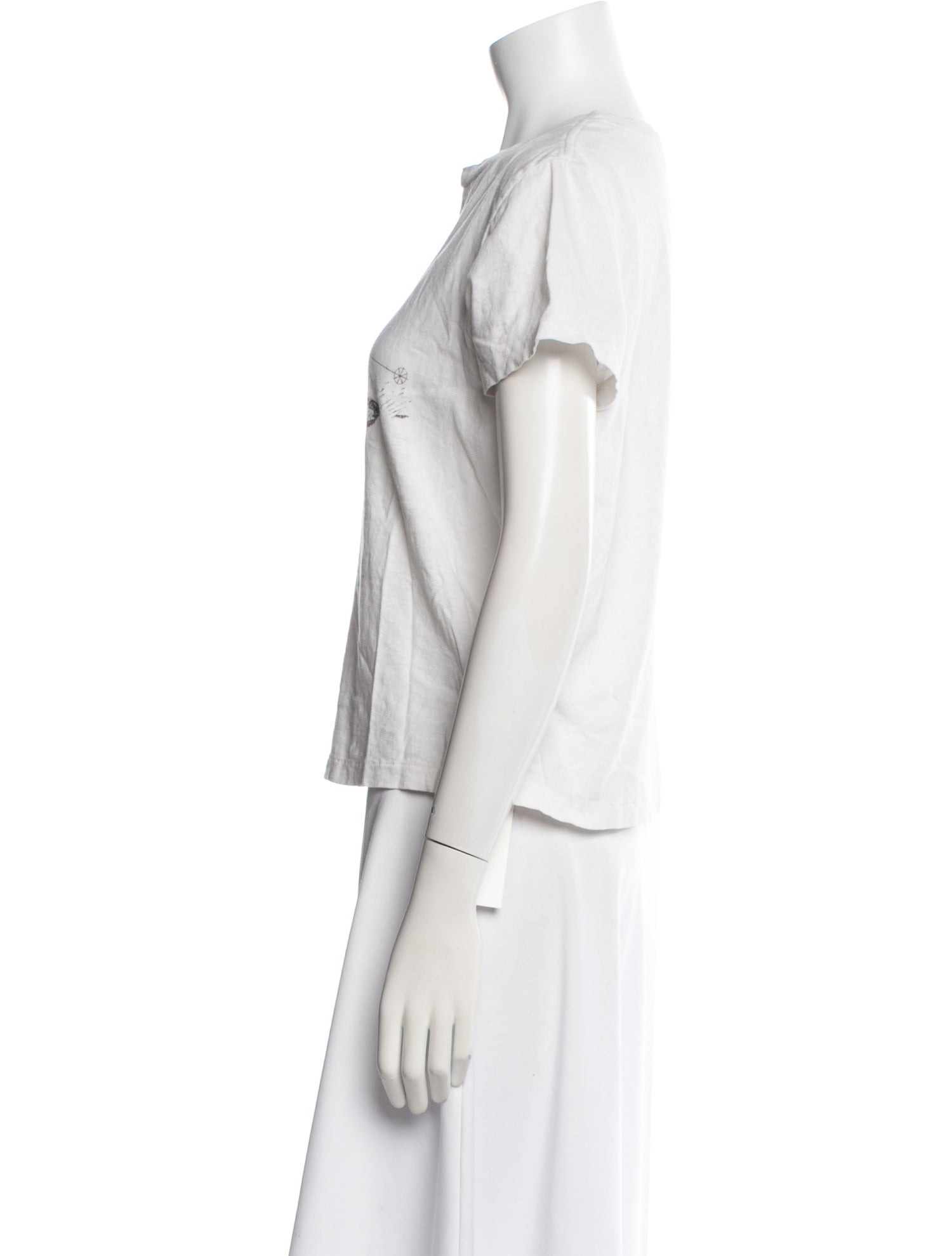 RE/DONE Graphic Print Crew Neck T-Shirt