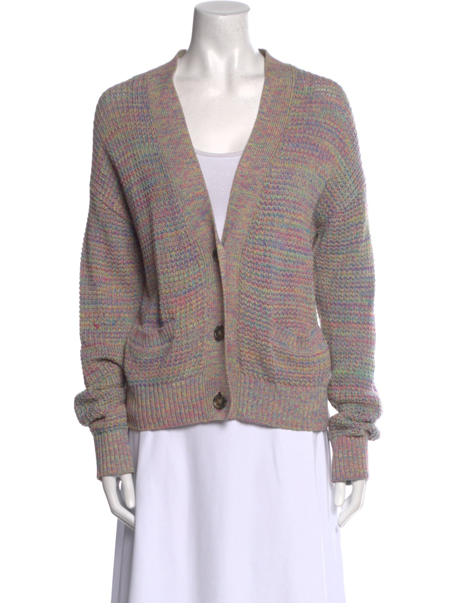 RE/DONE Plunge Neckline Sweater