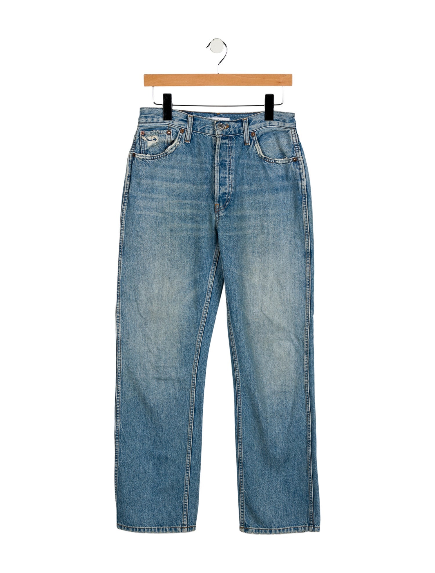RE/DONE Mid-Rise Wide Leg Jeans