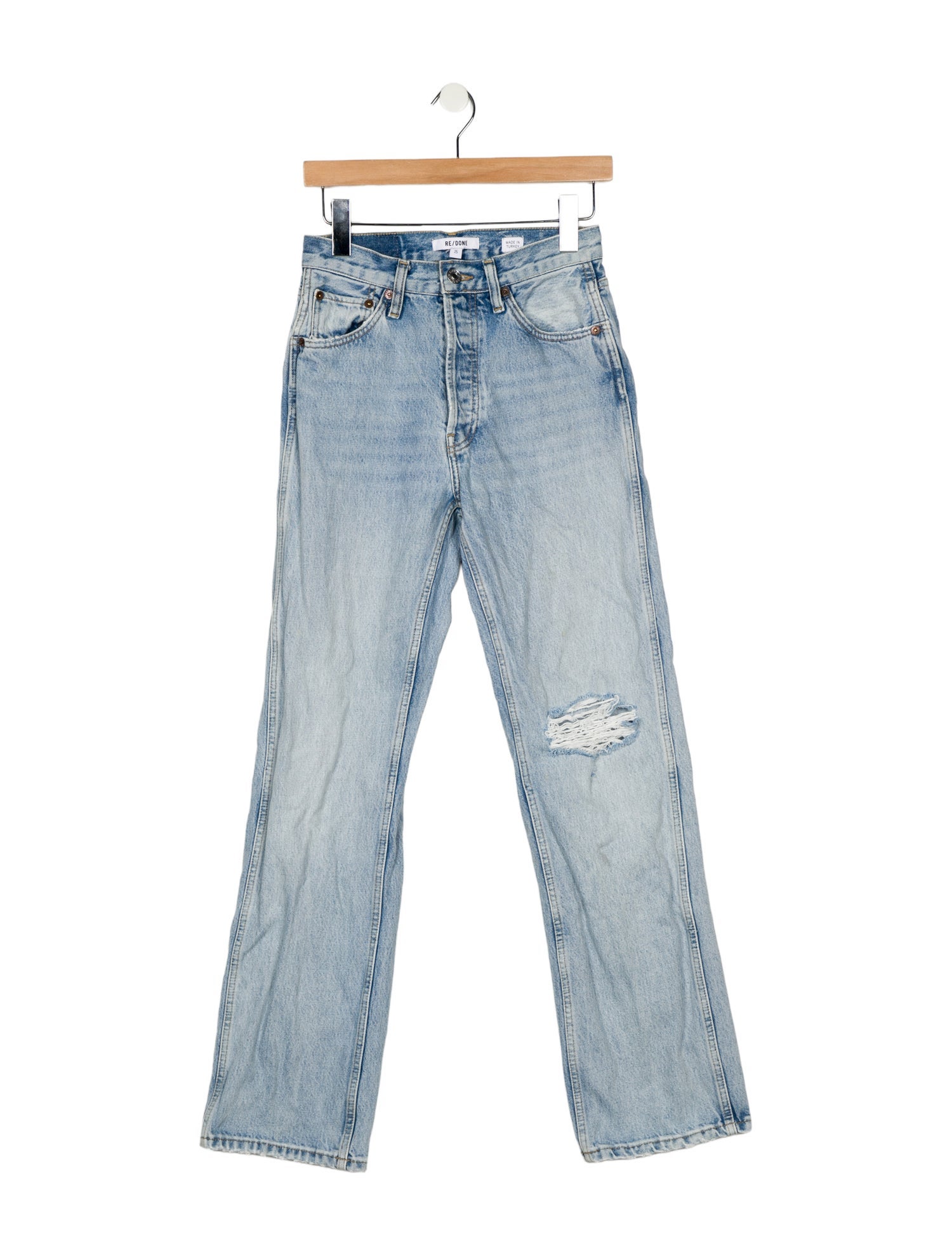 RE/DONE High-Rise Straight Leg Jeans