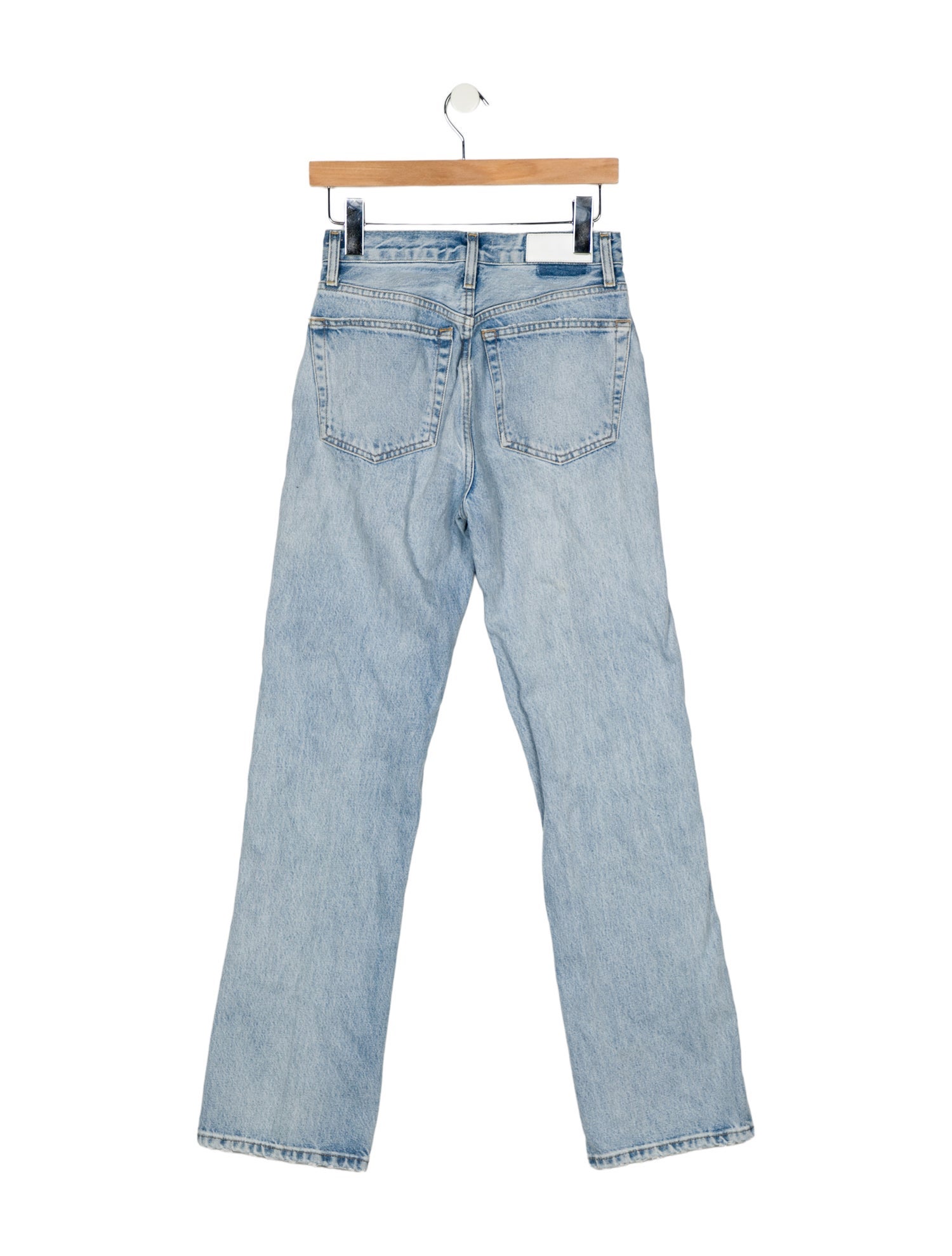 RE/DONE High-Rise Straight Leg Jeans