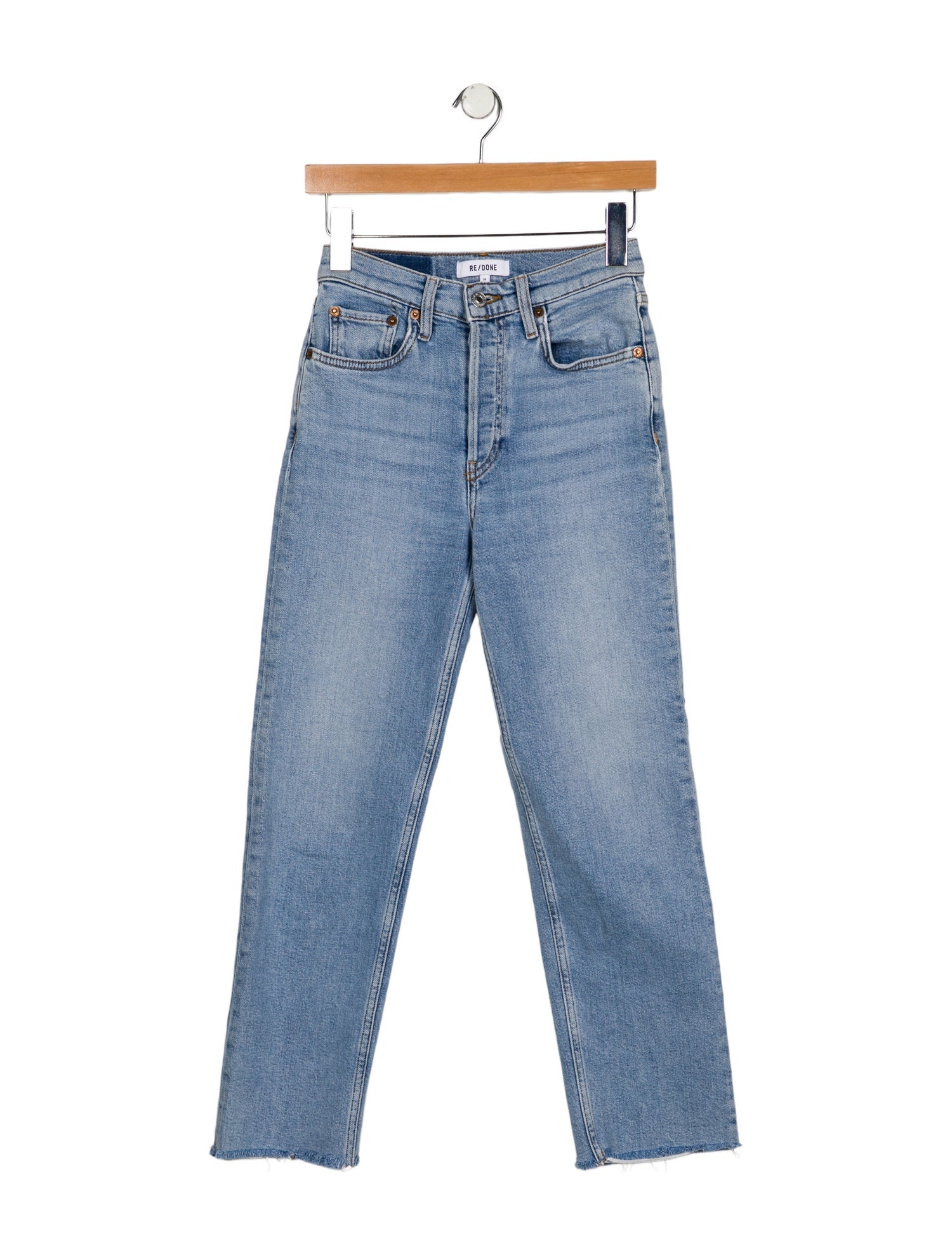 RE/DONE Mid-Rise Straight Leg Jeans