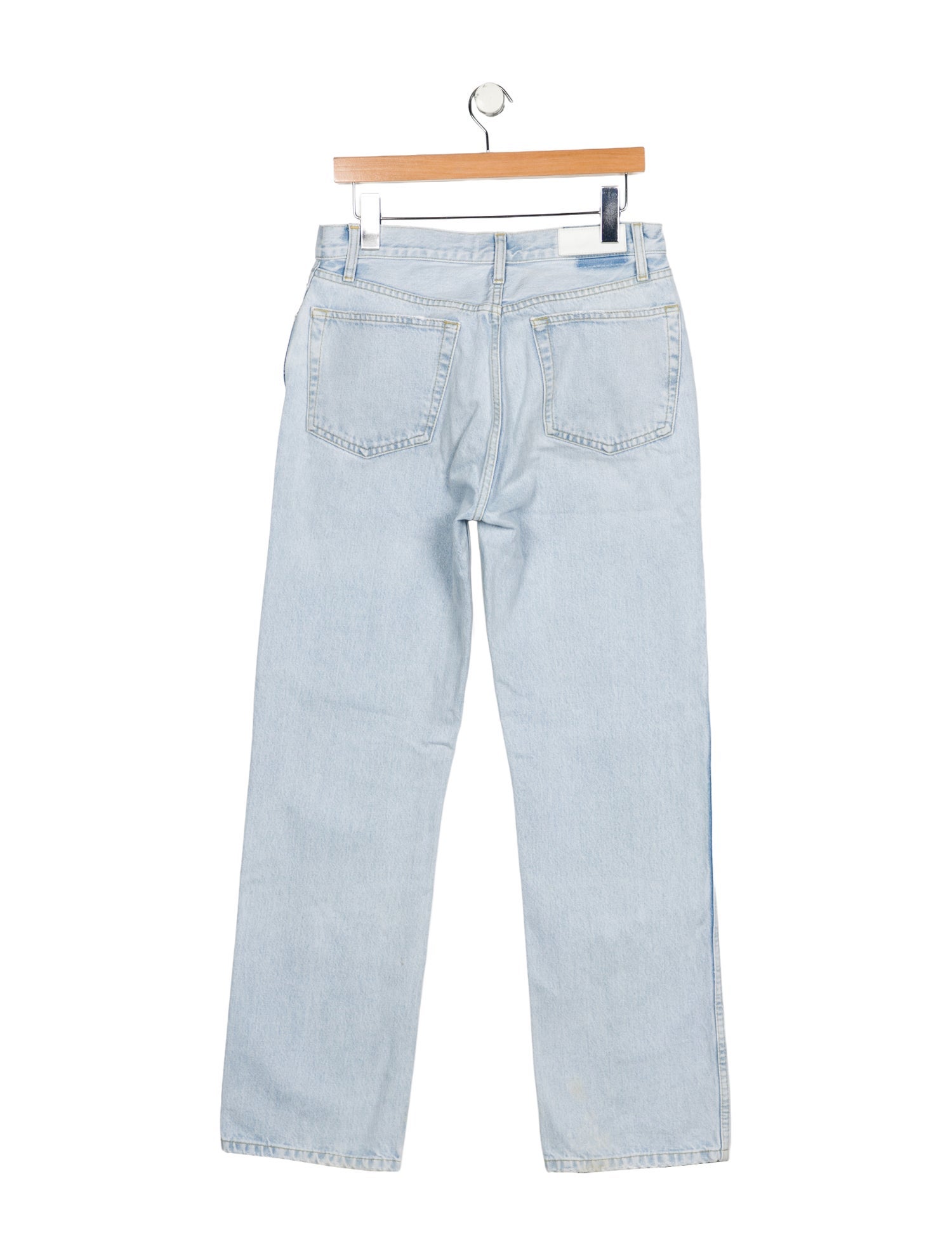 RE/DONE High-Rise Straight Leg Jeans