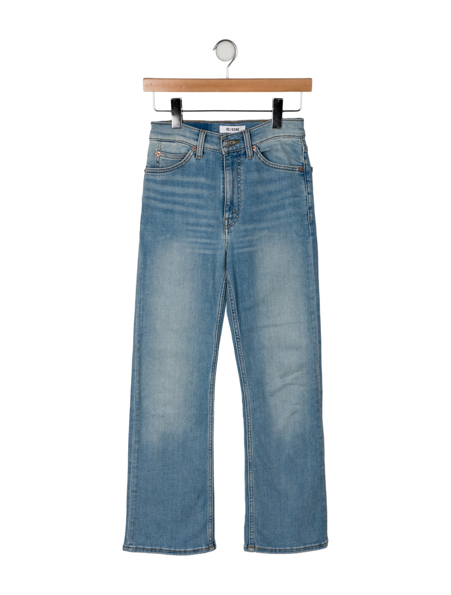 RE/DONE Mid-Rise Straight Leg Jeans