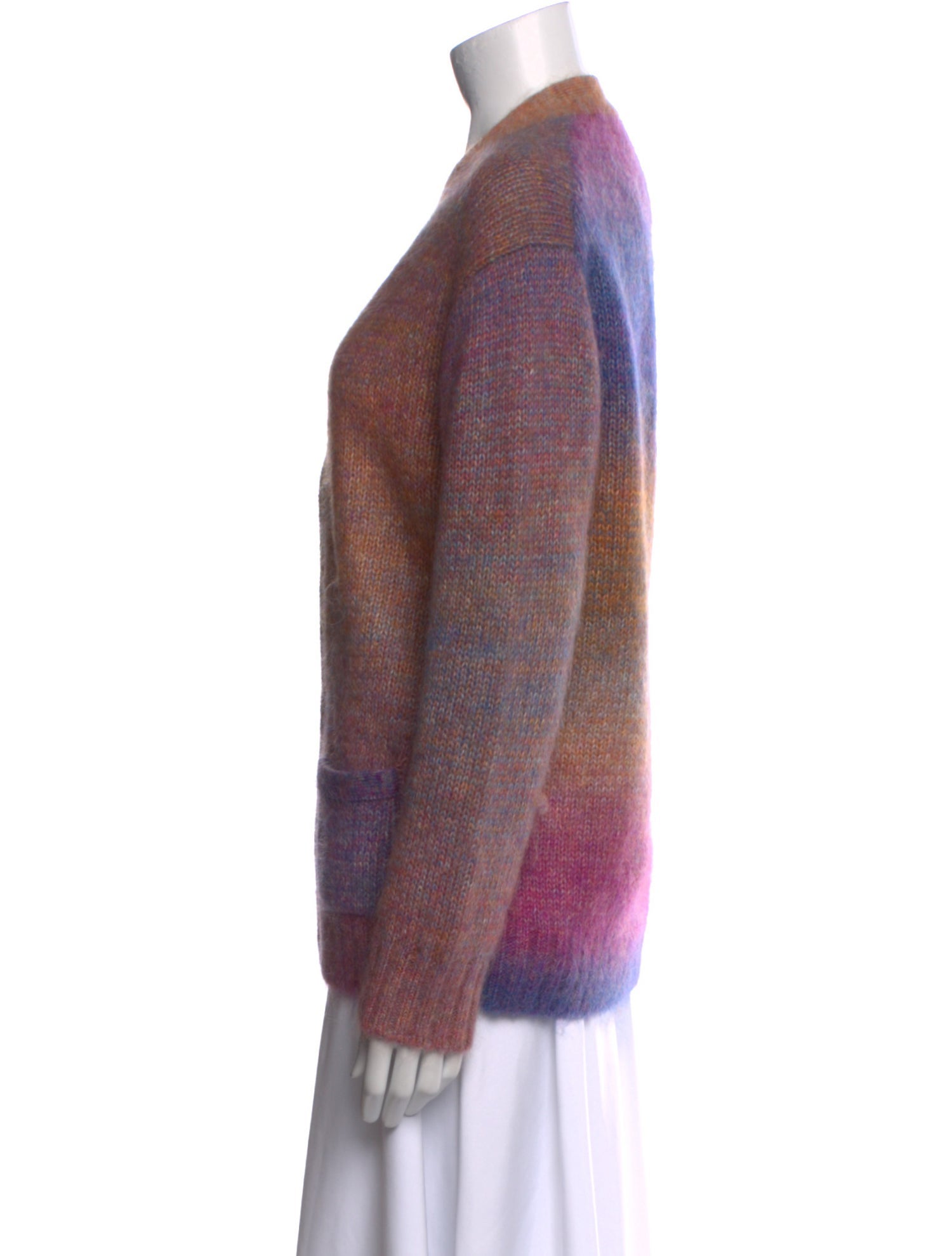 RE/DONE Striped V-Neck Sweater