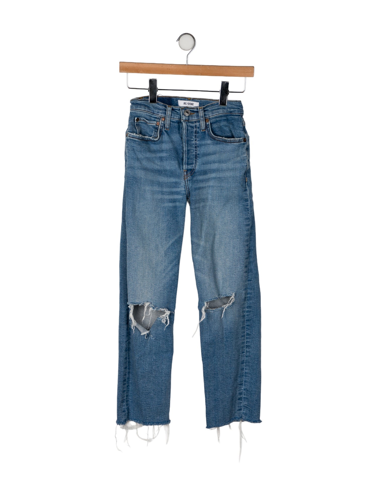 RE/DONE Mid-Rise Straight Leg Jeans
