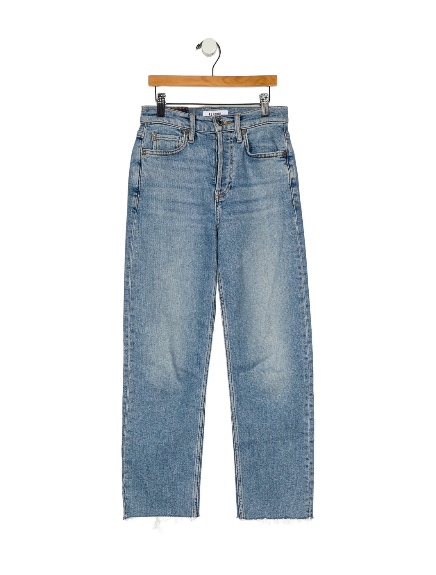 RE/DONE Mid-Rise Straight Leg Jeans