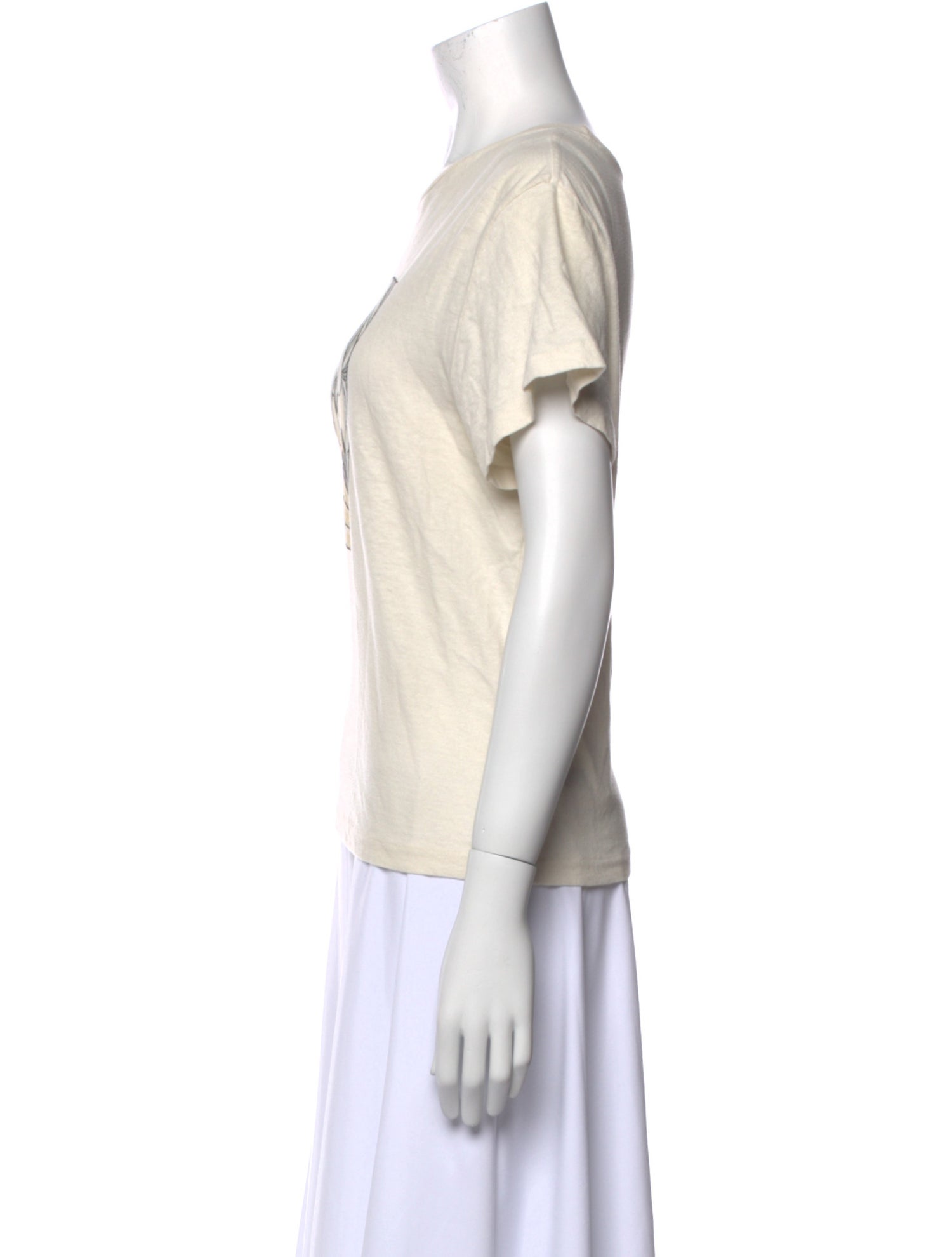 RE/DONE Graphic Print Crew Neck T-Shirt