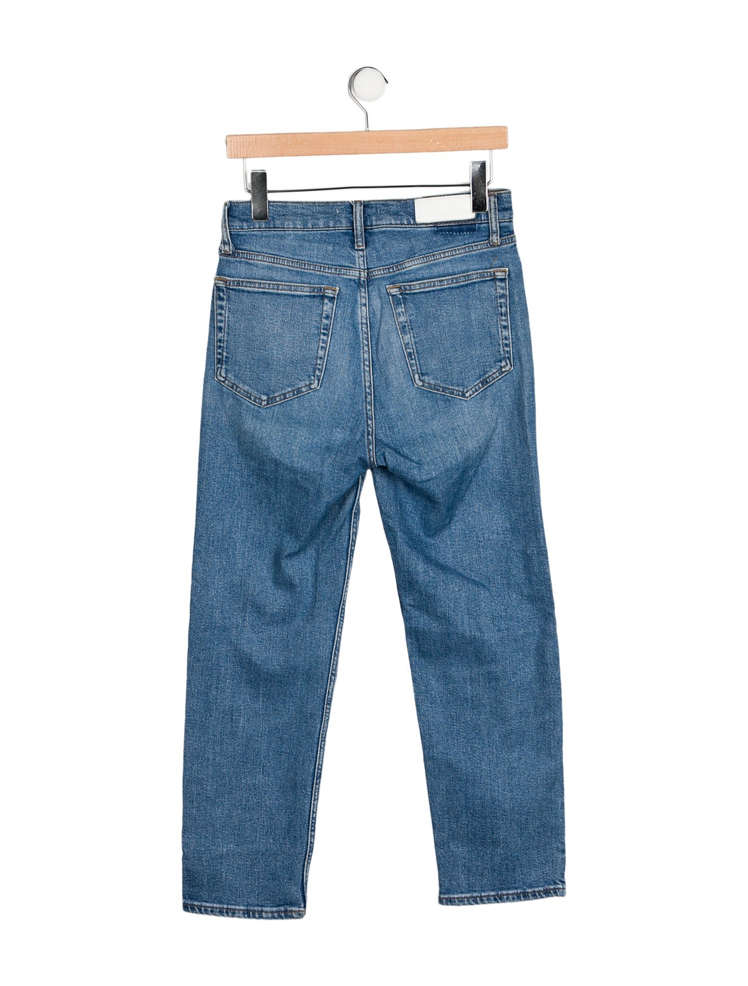 RE/DONE High-Rise Straight Leg Jeans