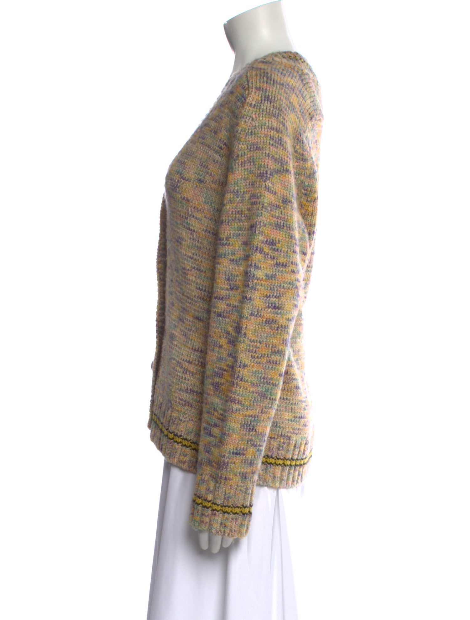 RE/DONE Printed V-Neck Sweater