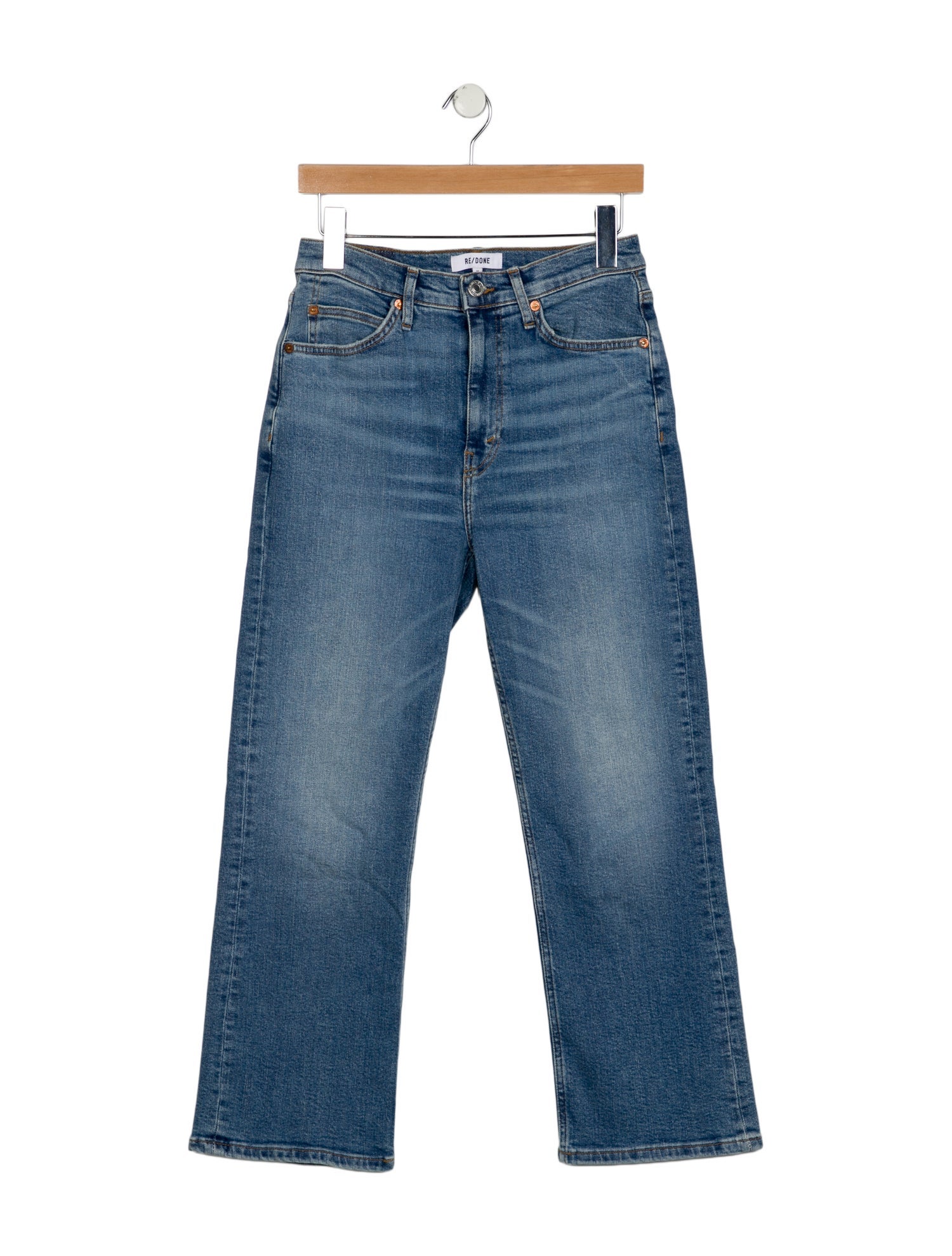 RE/DONE Mid-Rise Straight Leg Jeans