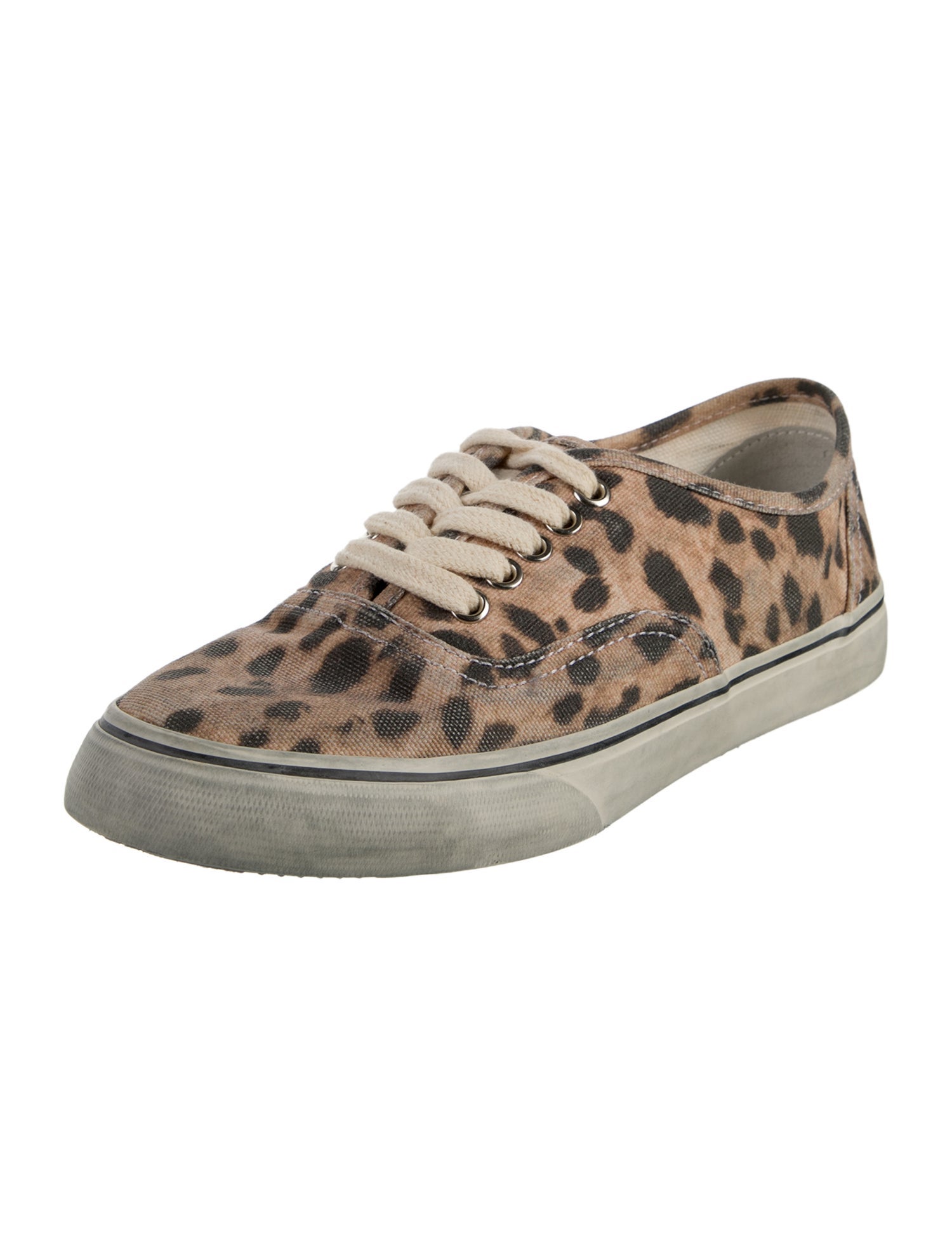 RE/DONE Canvas Animal Print Sneakers w/ Tags
