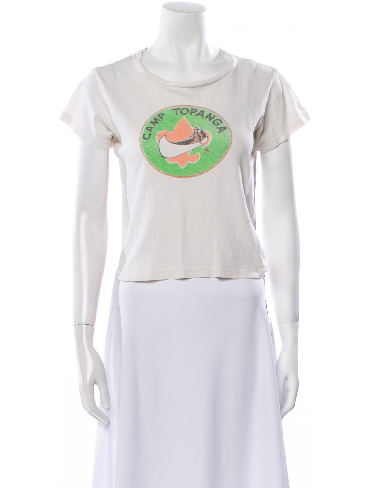 RE/DONE Graphic Print Crew Neck T-Shirt