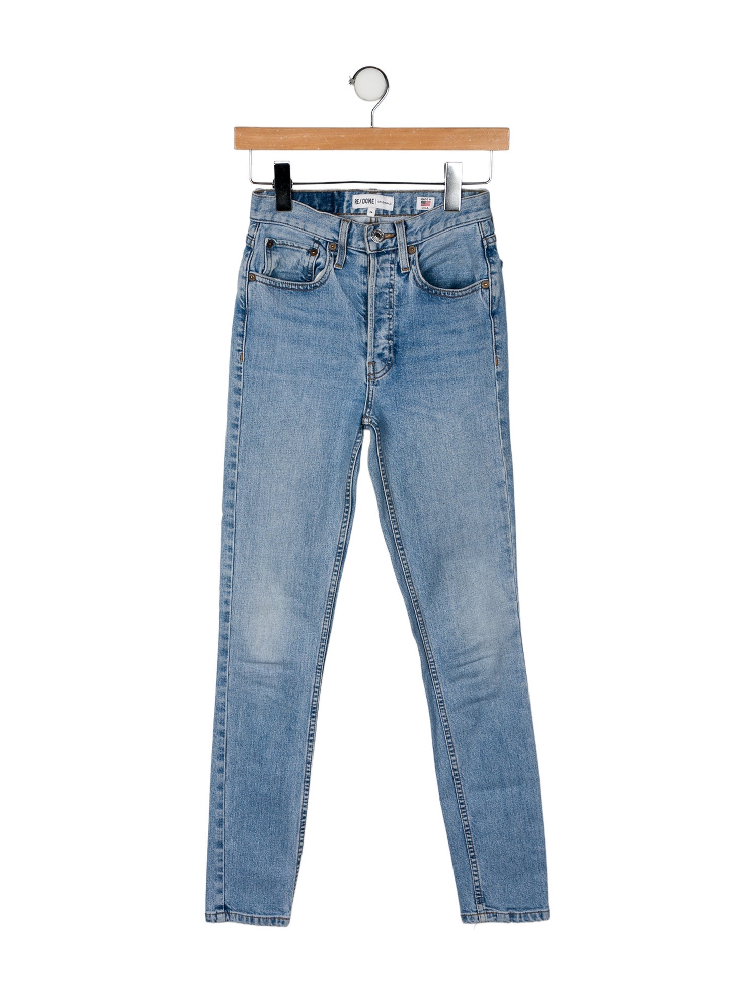 RE/DONE Mid-Rise Skinny Leg Jeans