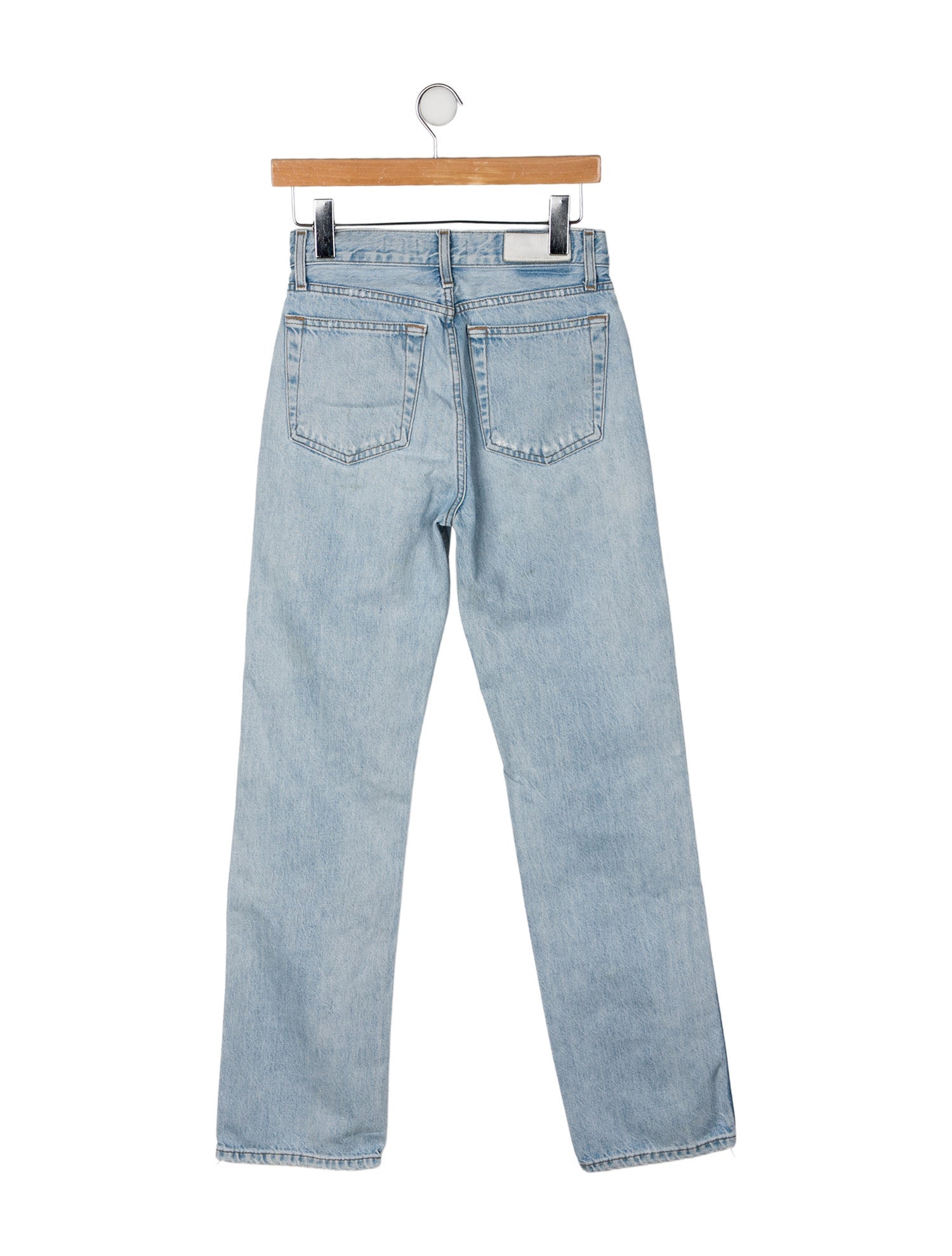 RE/DONE High-Rise Straight Leg Jeans