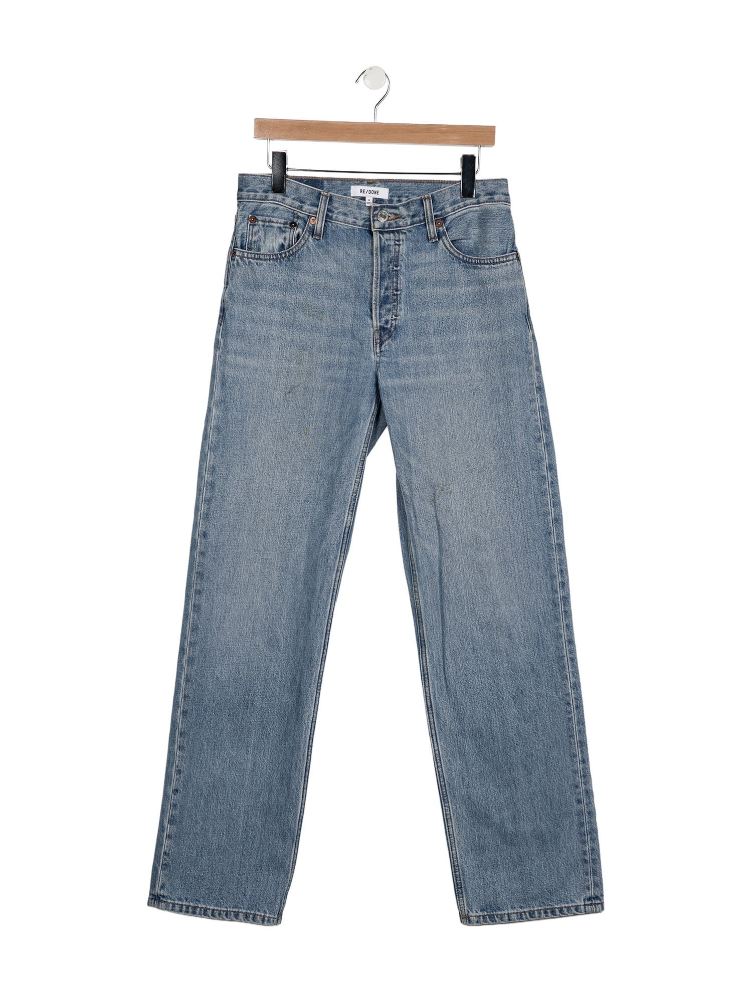 RE/DONE Mid-Rise Straight Leg Jeans