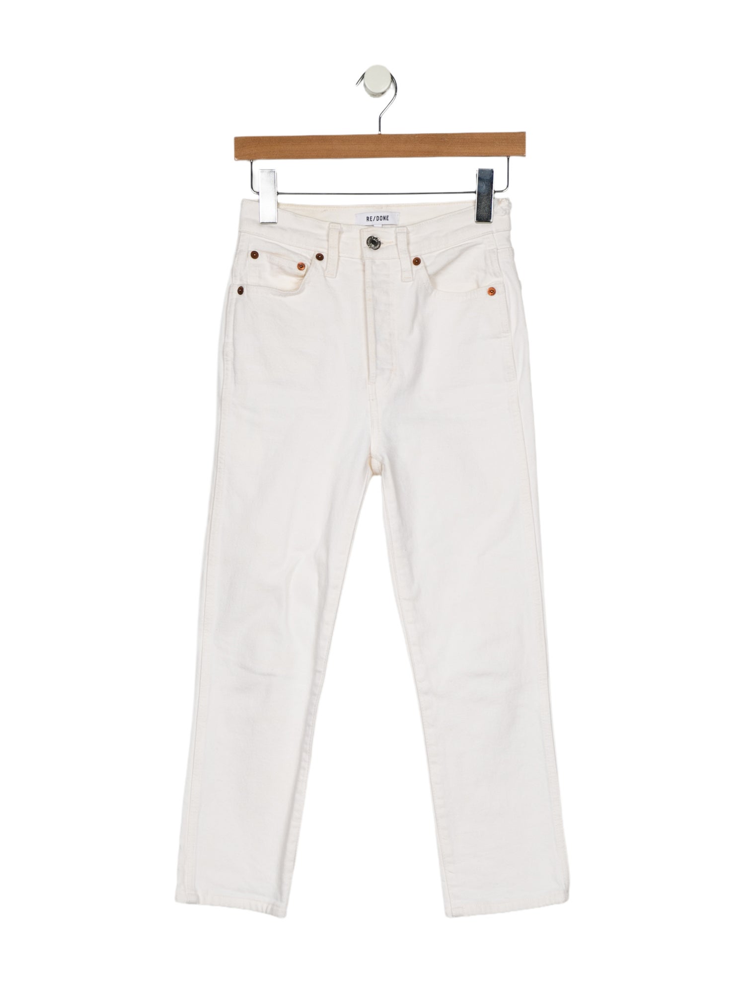RE/DONE High-Rise Straight Leg Jeans