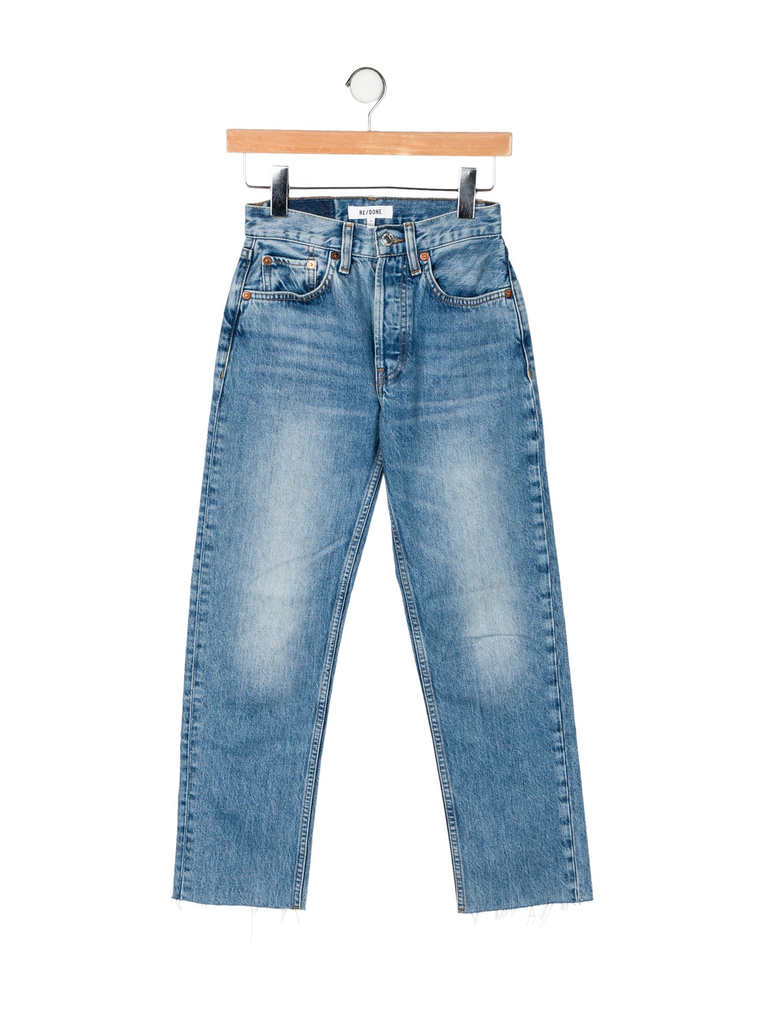 RE/DONE Mid-Rise Straight Leg Jeans