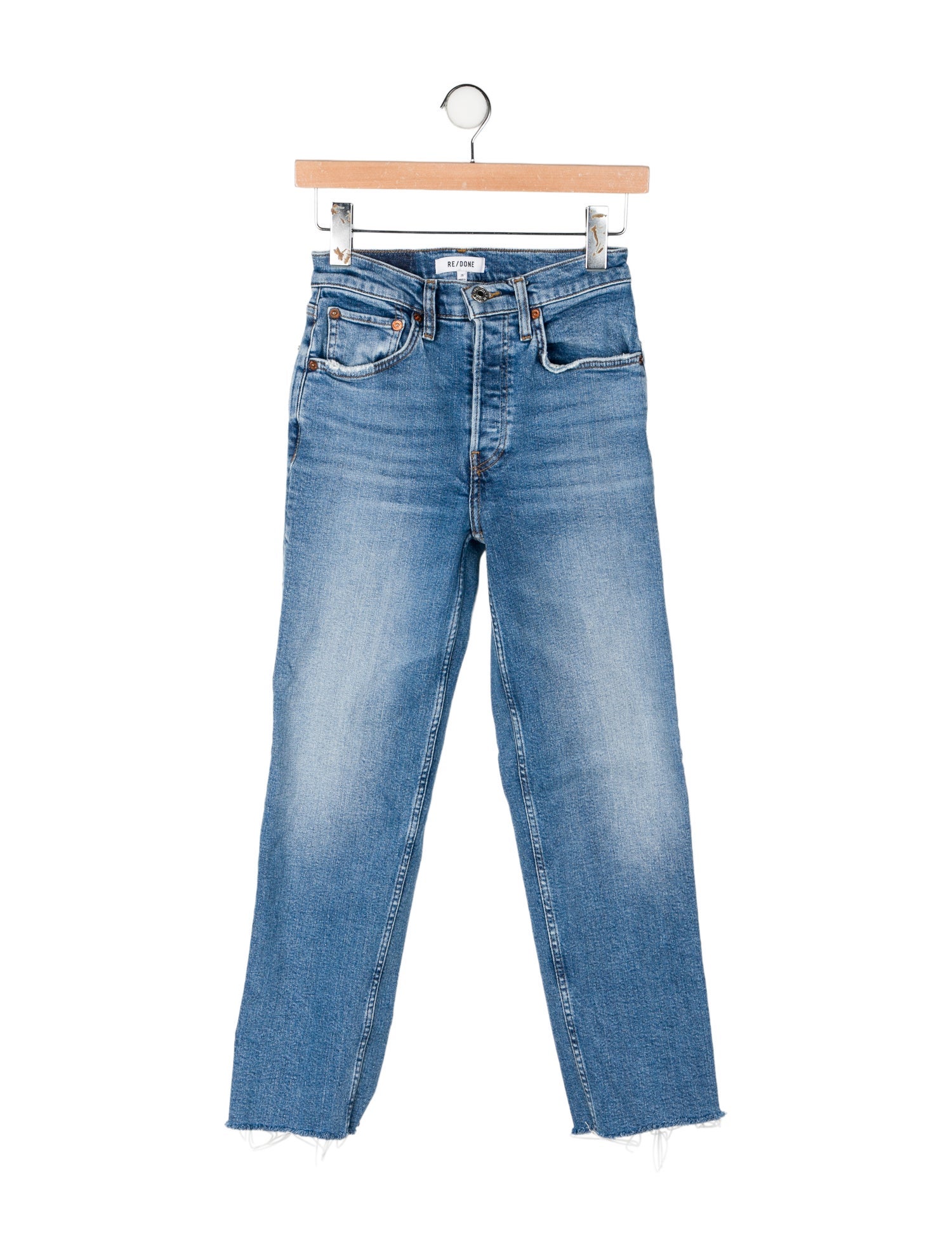 RE/DONE Mid-Rise Straight Leg Jeans