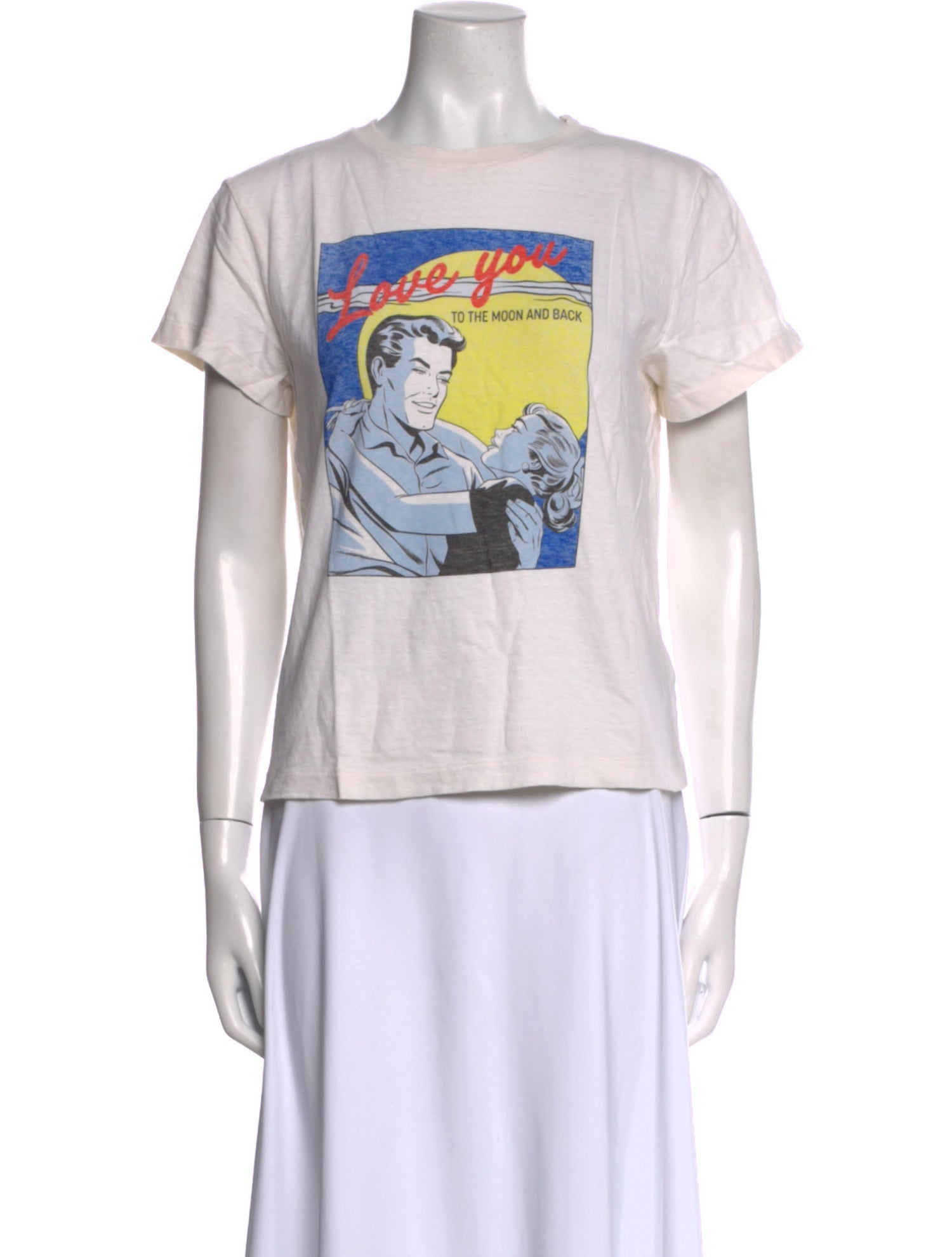 RE/DONE Graphic Print Crew Neck T-Shirt w/ Tags