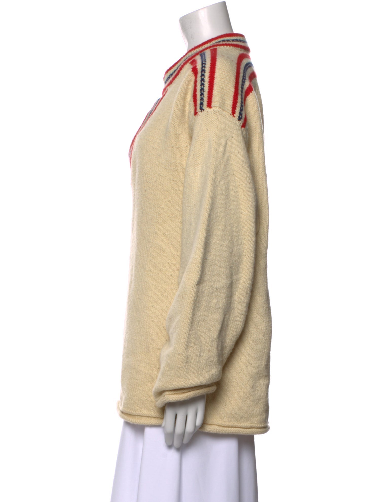 RE/DONE V-Neck Long Sleeve Sweatshirt