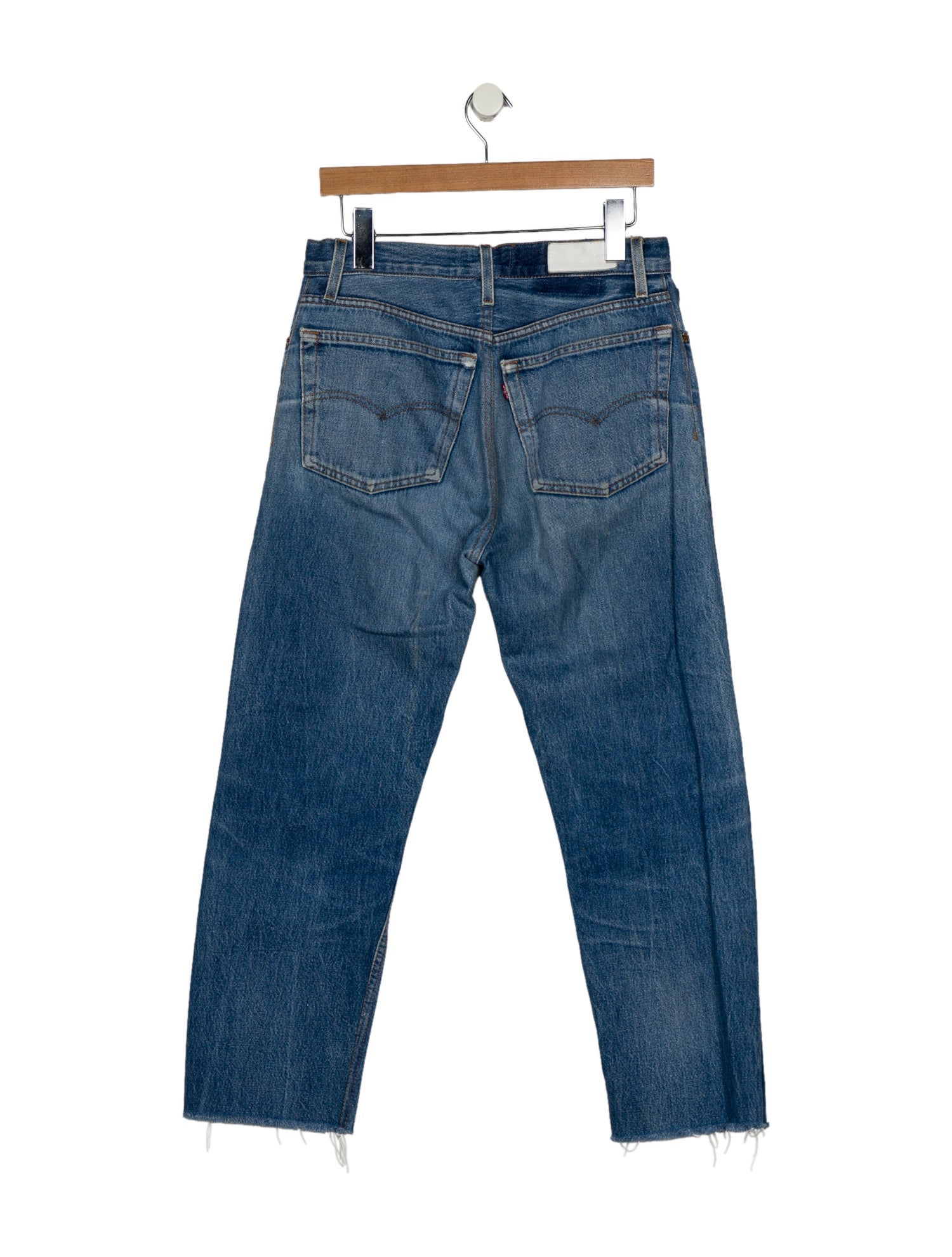 RE/DONE High-Rise Straight Leg Jeans