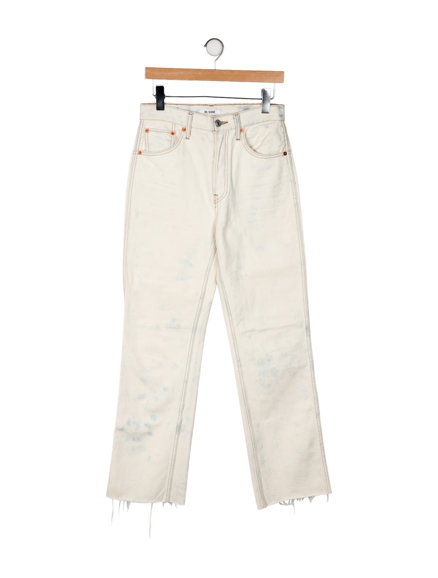 RE/DONE High-Rise Straight Leg Jeans