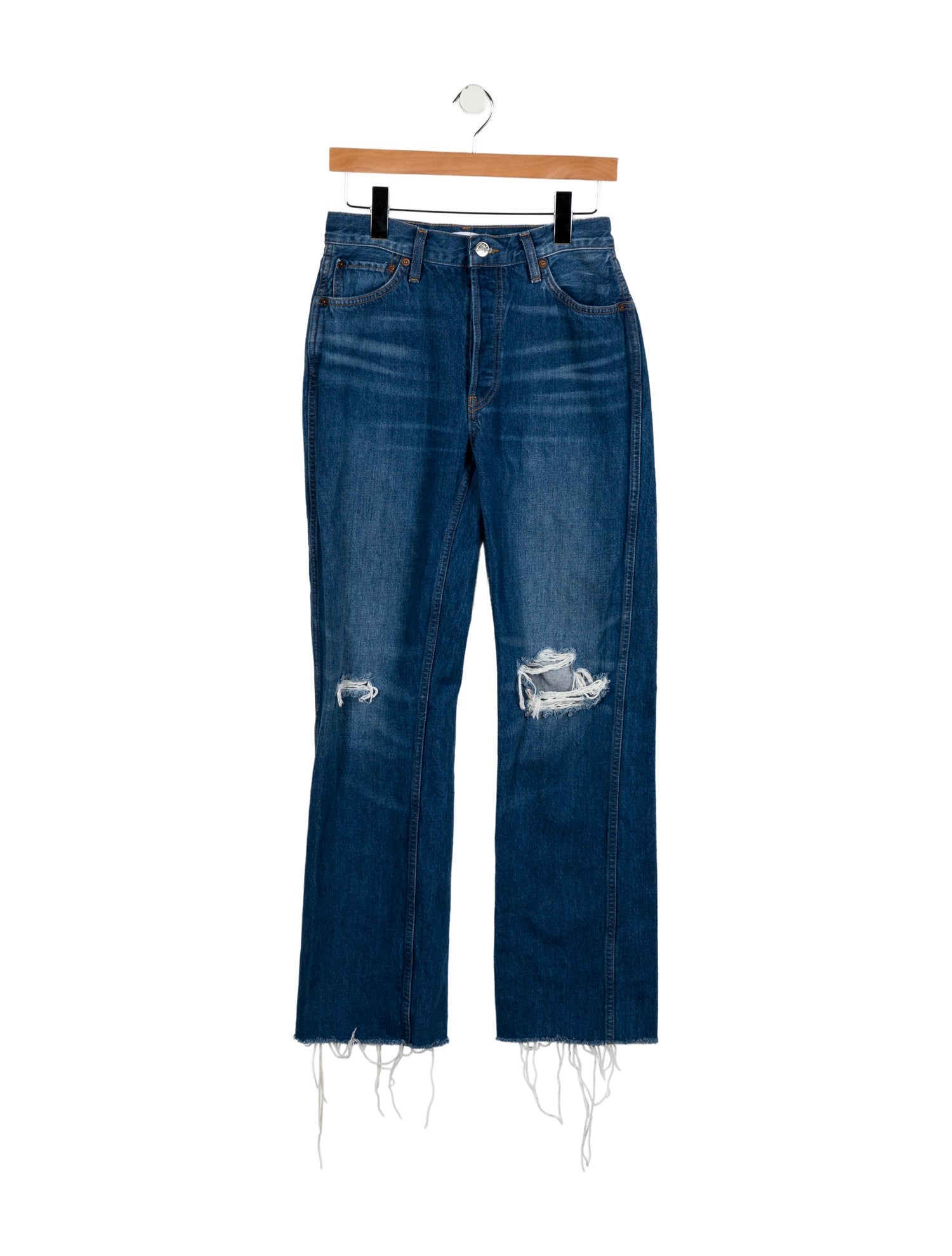 RE/DONE Mid-Rise Straight Leg Jeans