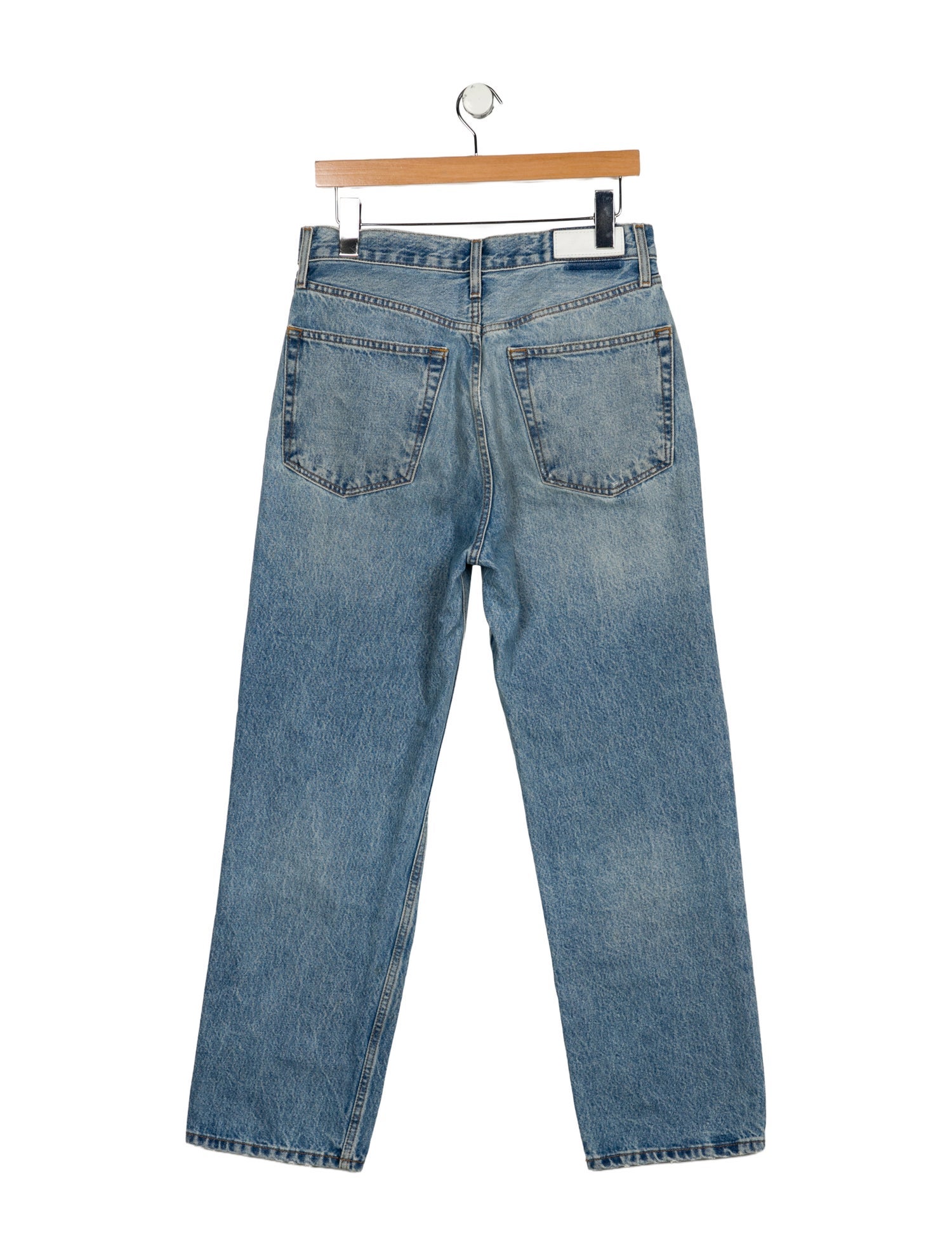 RE/DONE High-Rise Straight Leg Jeans